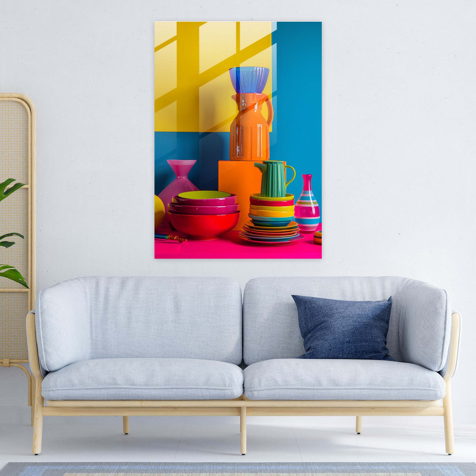 Popart Style Glass Print - Popart, Wall Decoration, Glass Print, Glass Art
