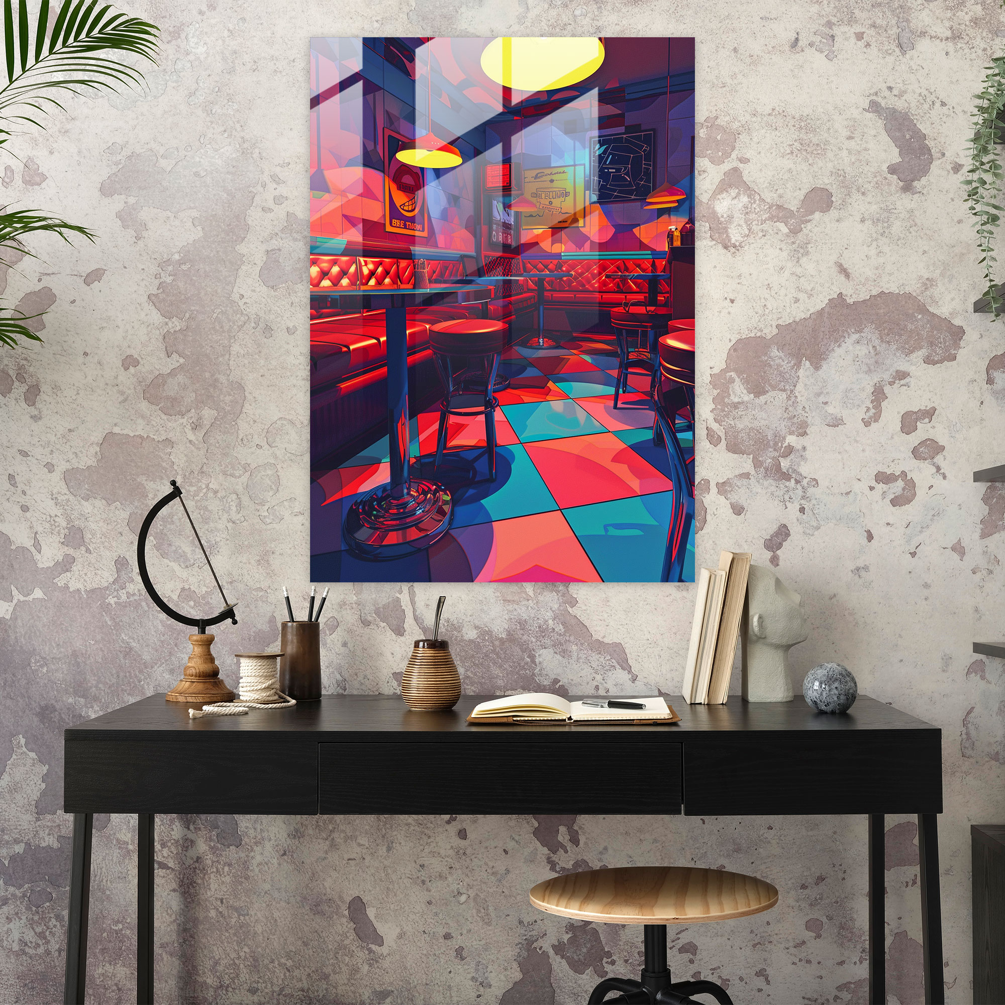 Popart Style Glass Wall Art - Popart, Home Decoration, Popart Style, Wall Decoration