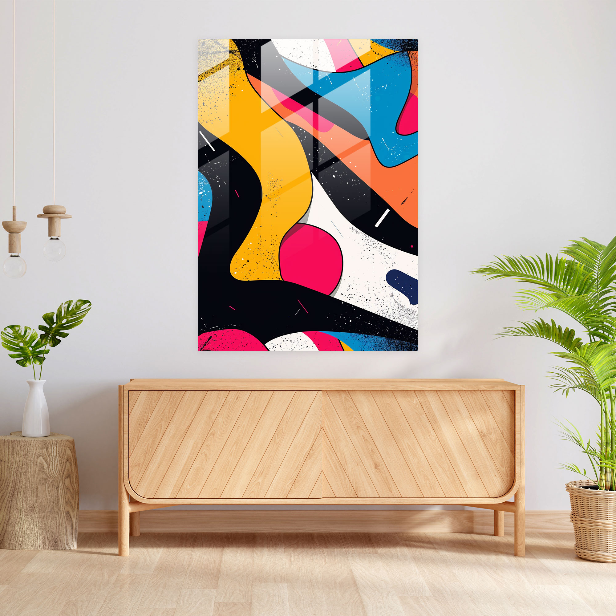 Popart Style Home Decoration - Popart, Glass Wall Art, Modern Art, Glass Art