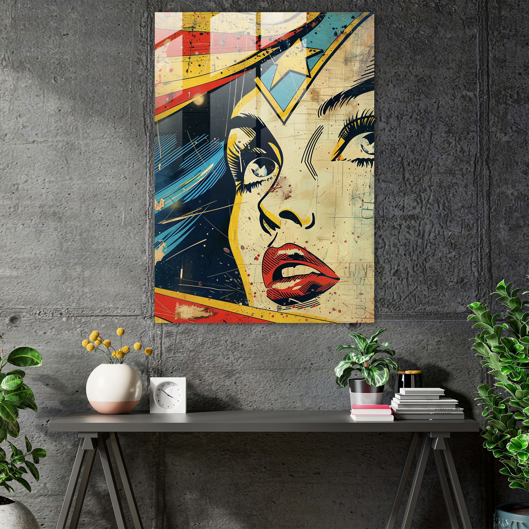 Popart Style Modern Art - Popart, Popart Style, Glass Wall Art, Wall Decoration