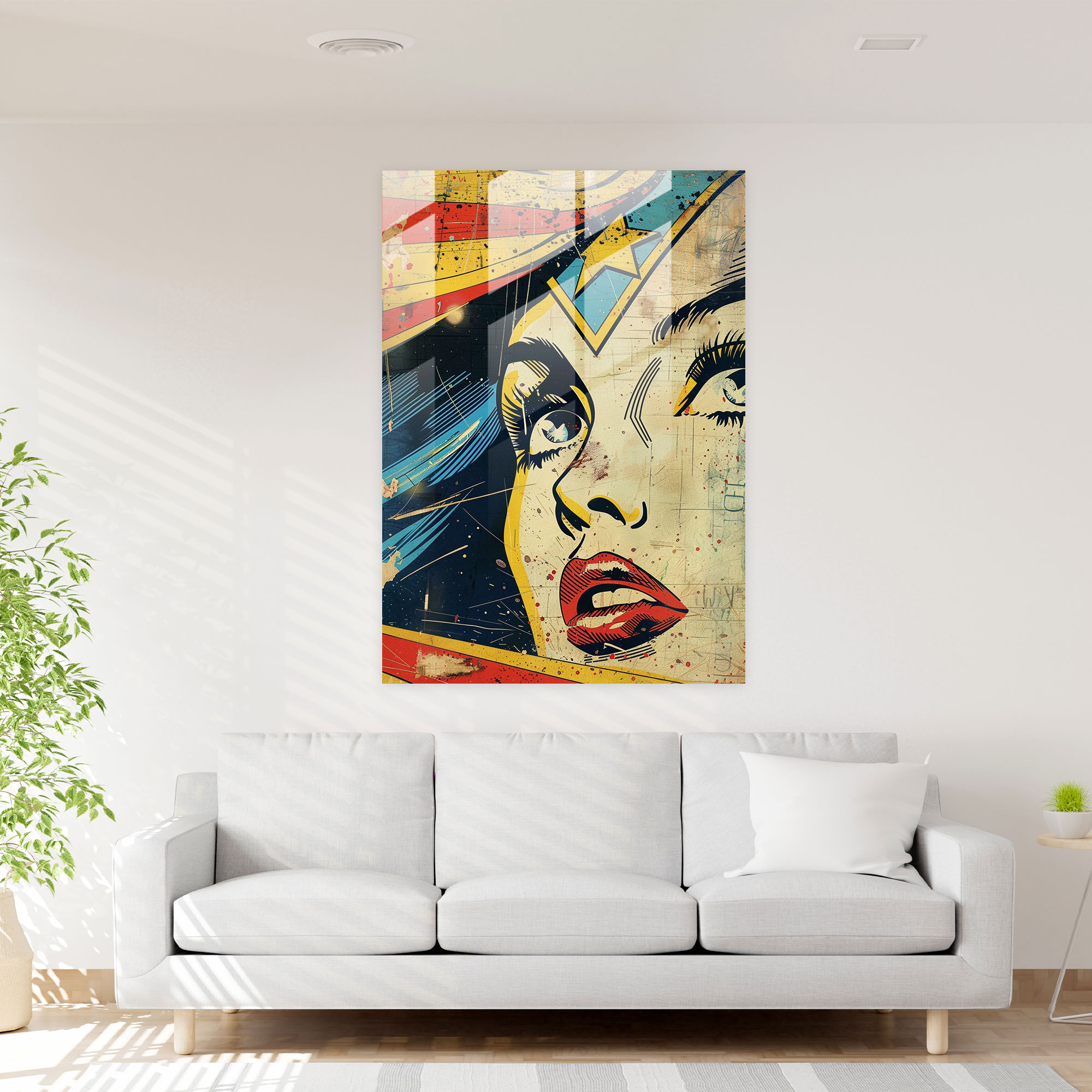 Popart Style Modern Art - Popart, Popart Style, Glass Wall Art, Wall Decoration