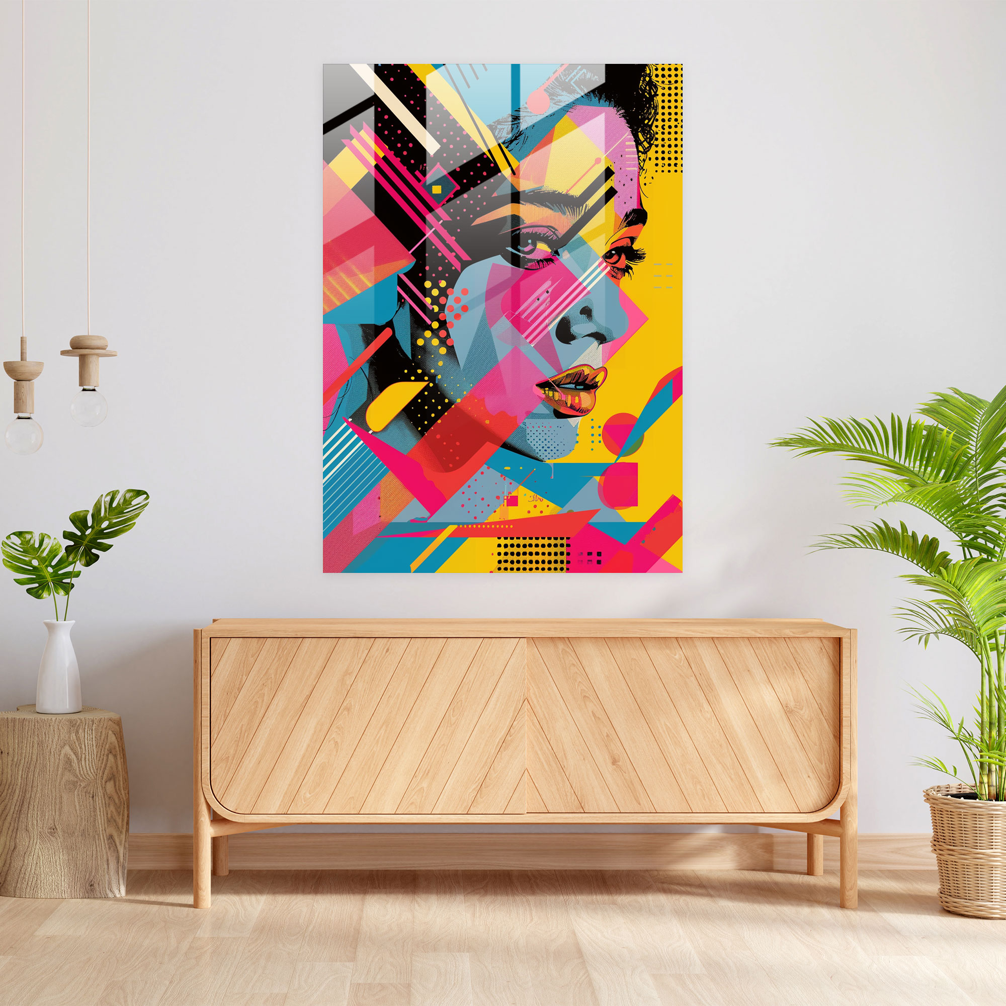 Popart Style Glass Print - Popart, Popart Style, Modern Art, Wall Decoration