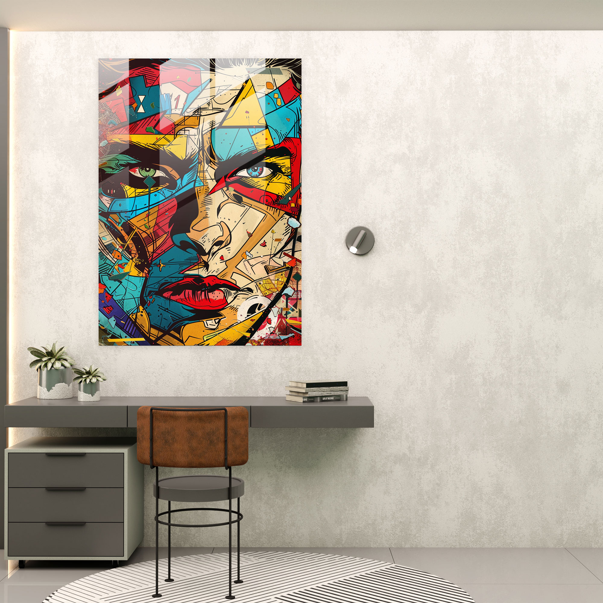 Popart Style Home Decoration - Popart, Home Decoration, Wall Decoration, Glass Print