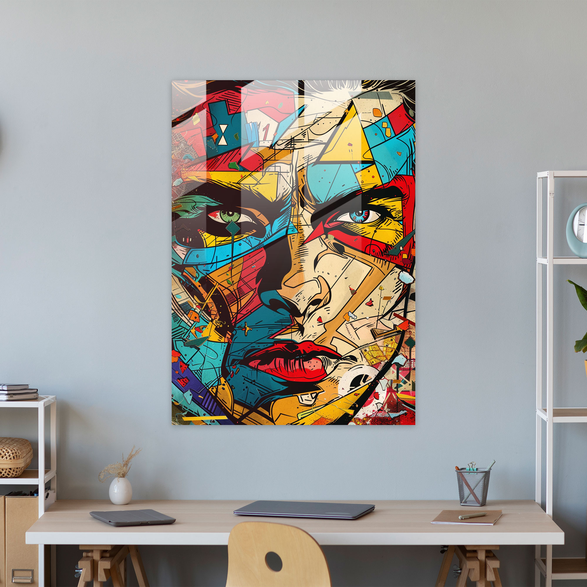 Popart Style Home Decoration - Popart, Home Decoration, Wall Decoration, Glass Print