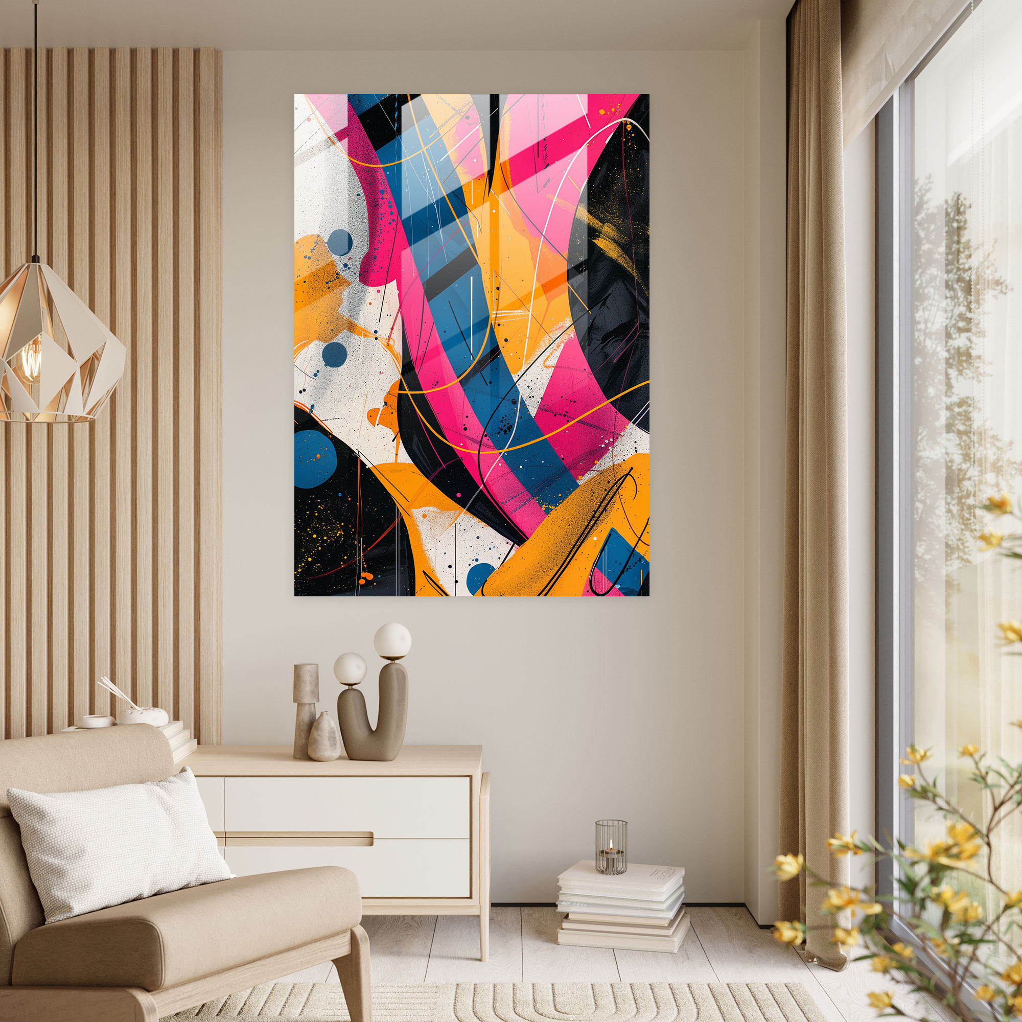Popart Style Glass Art - Popart, Home Decoration, Popart Style, Modern Art