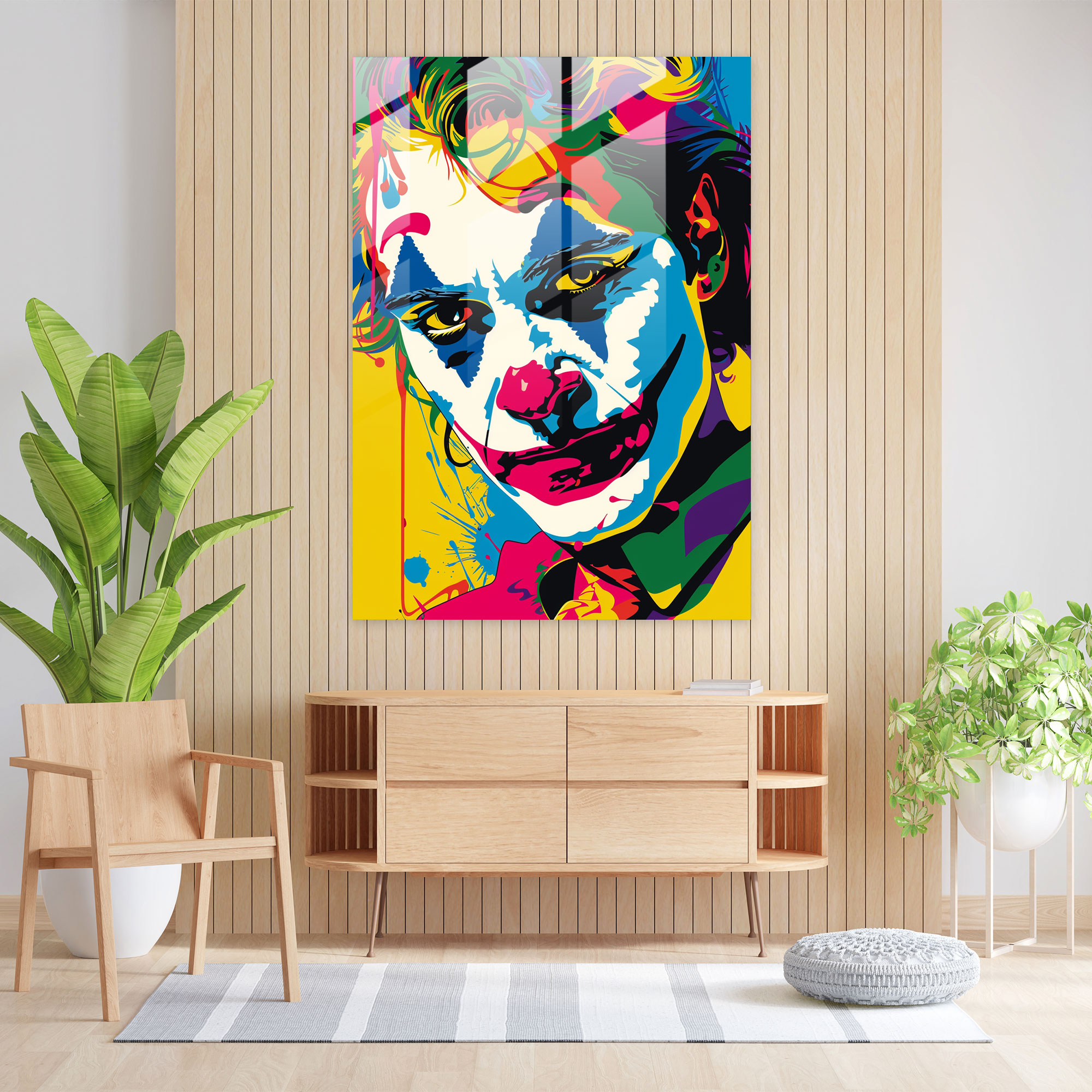 Popart Style Glass Print - Popart, Home Decoration, Glass Art, Wall Decoration