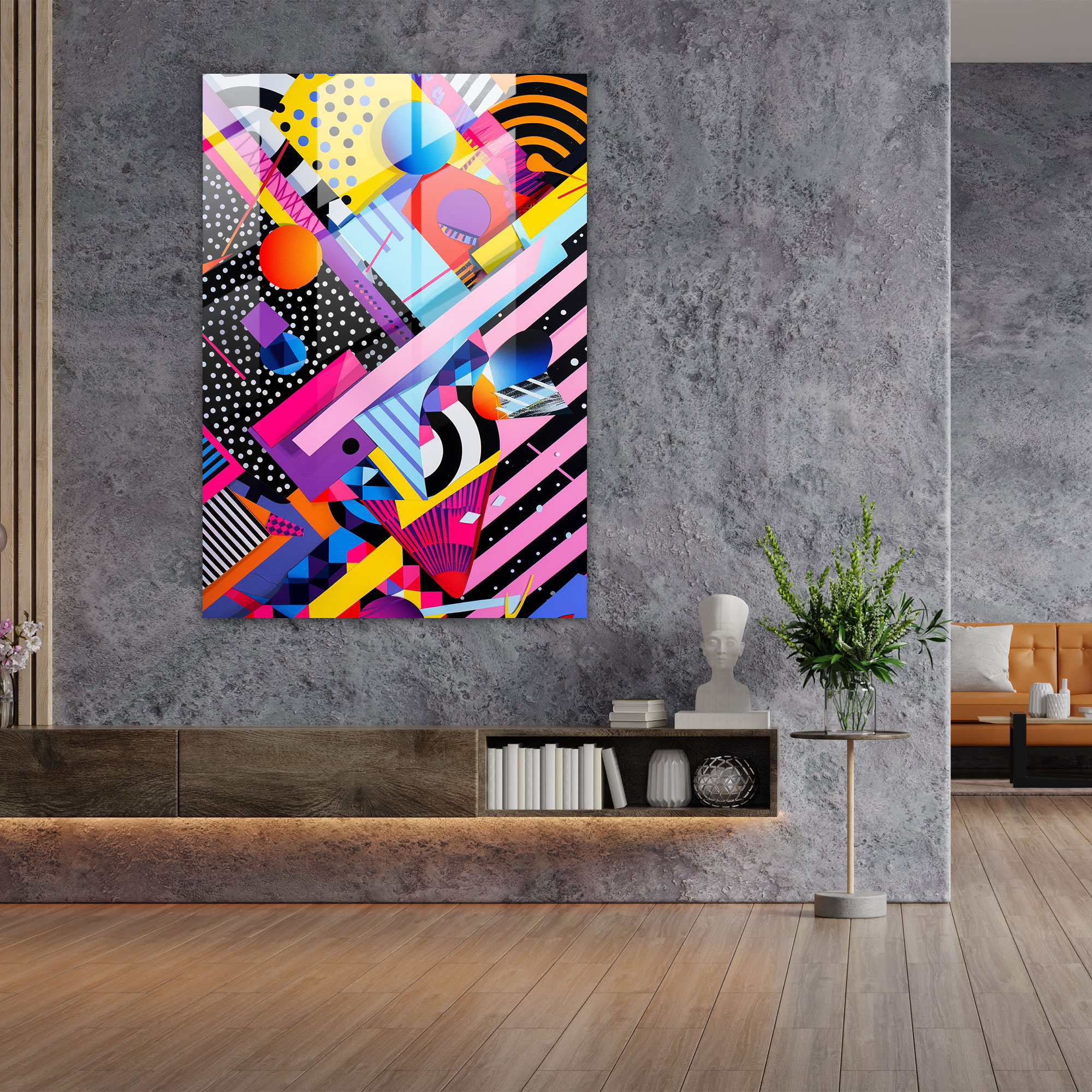 Popart Style Wall Decoration - Popart, Popart Style, Glass Print, Glass Art