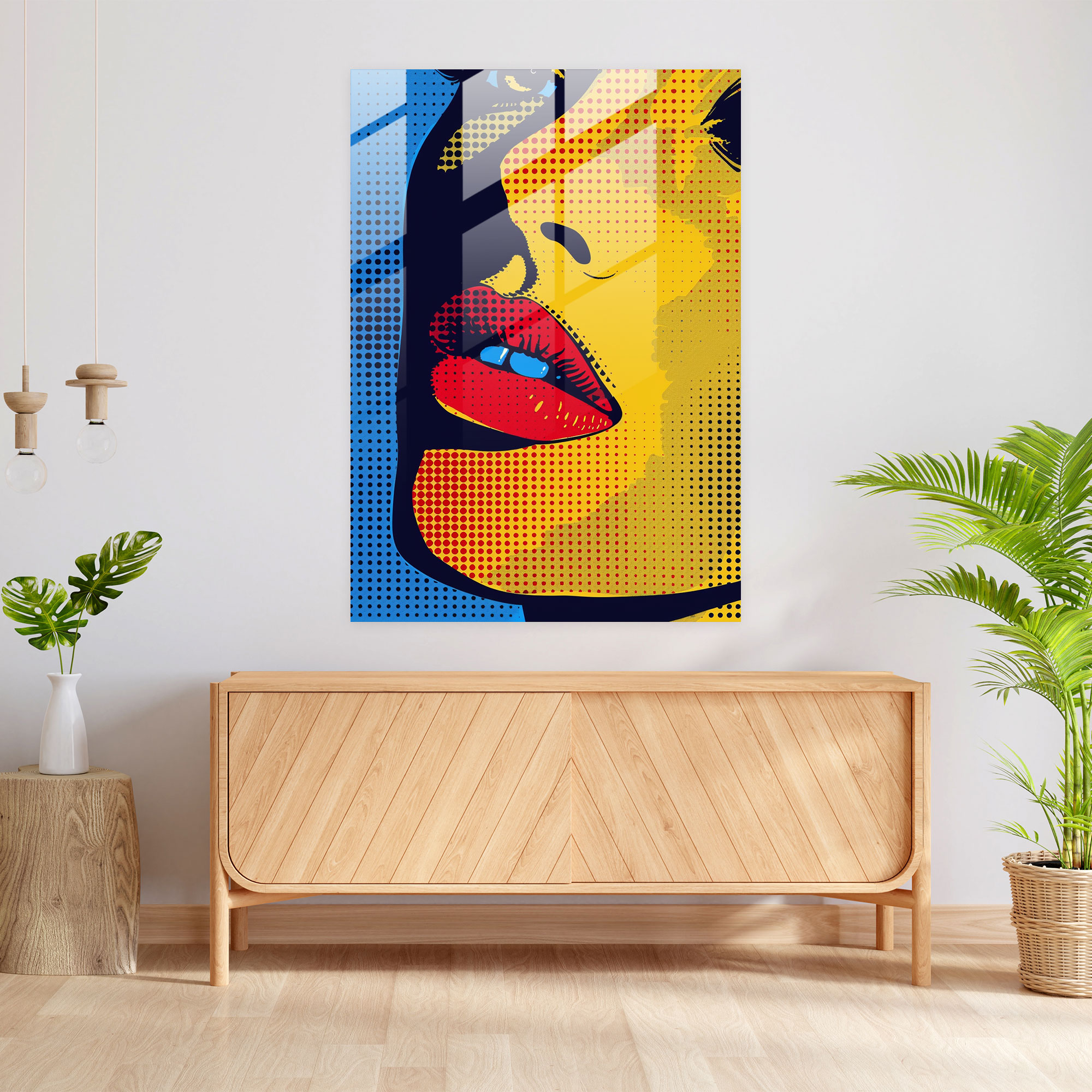 Popart Style Glass Art - Popart, Home Decoration, Popart Style, Modern Art