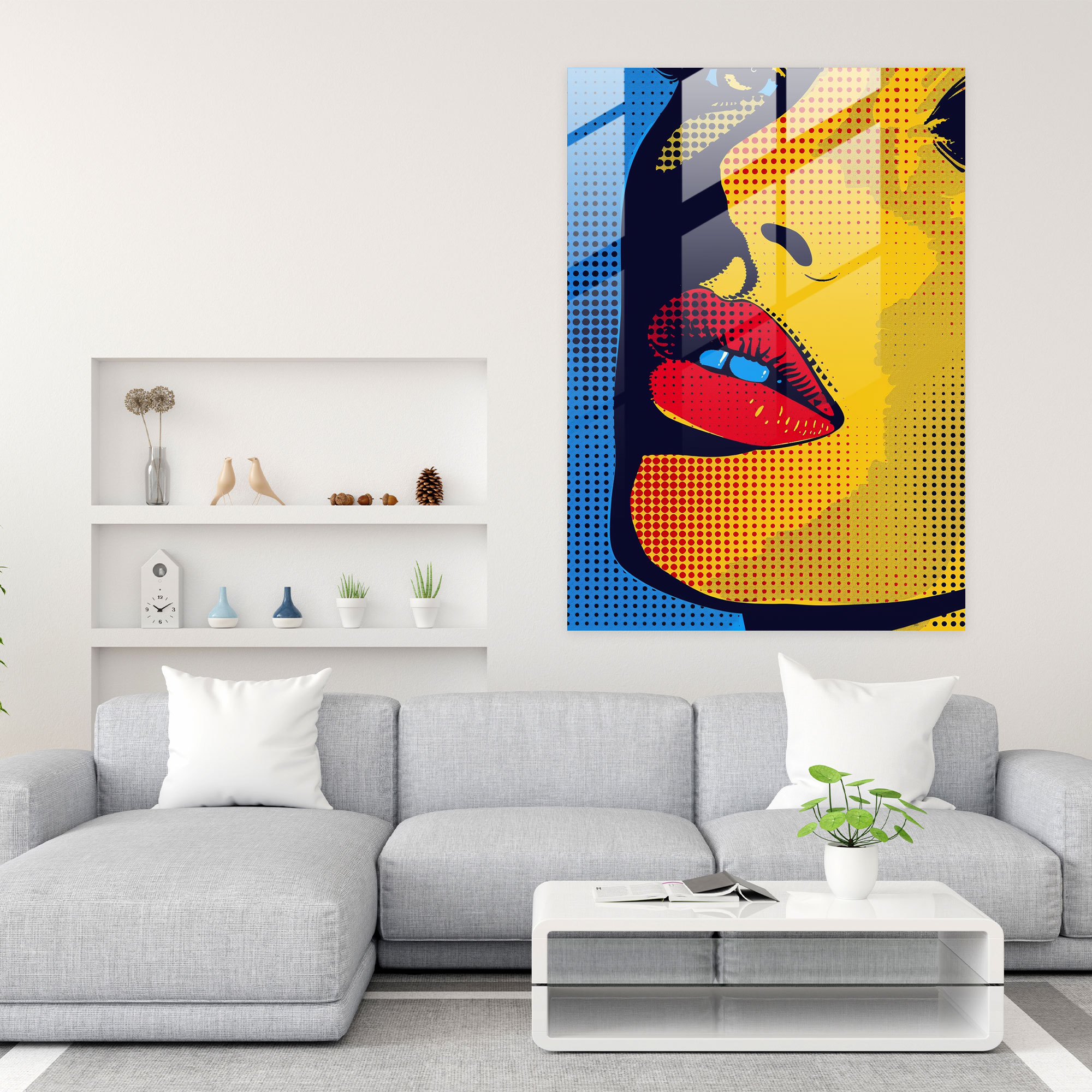 Popart Style Glass Art - Popart, Home Decoration, Popart Style, Modern Art