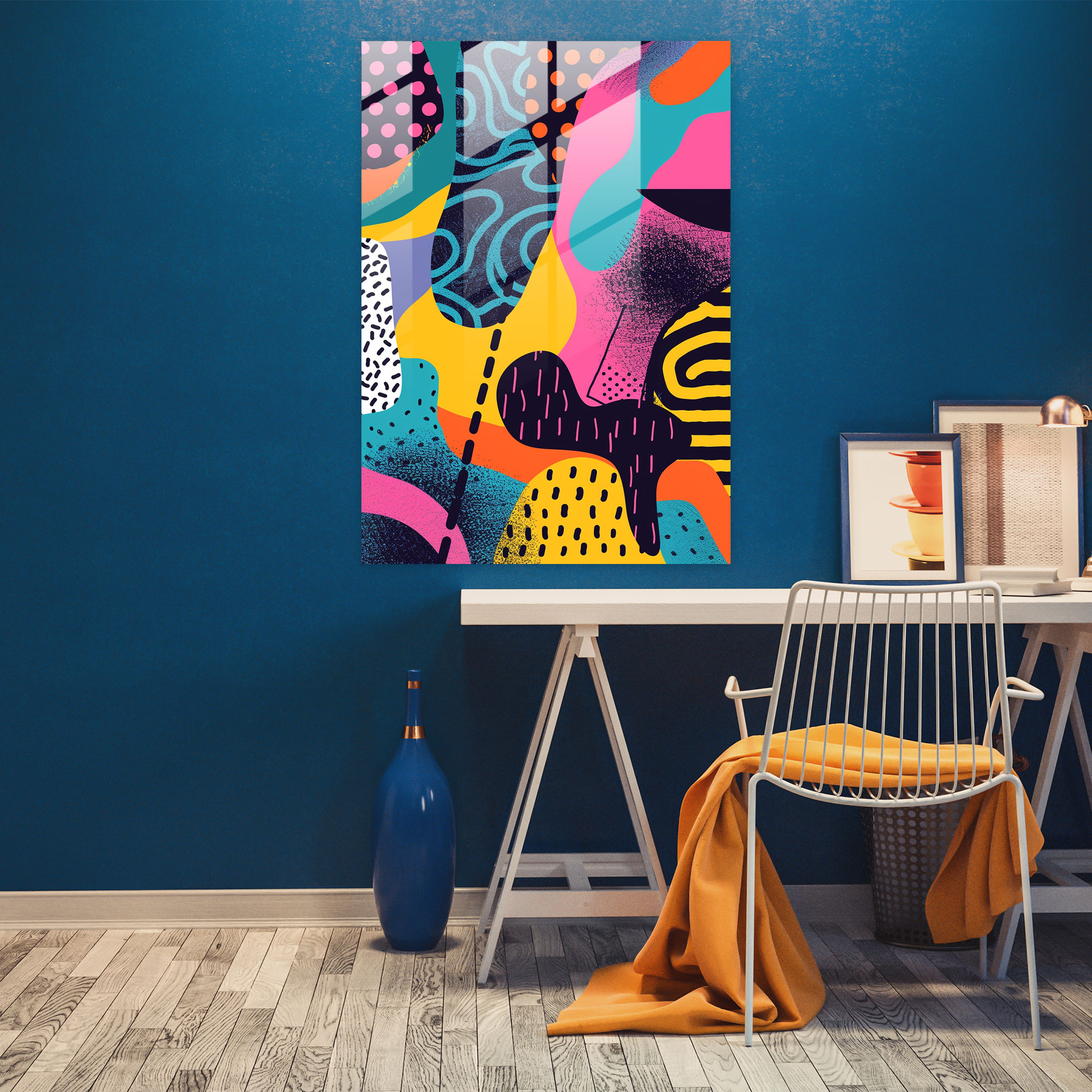 Popart Style Modern Art - Popart, Glass Print, Glass Wall Art, Popart Style