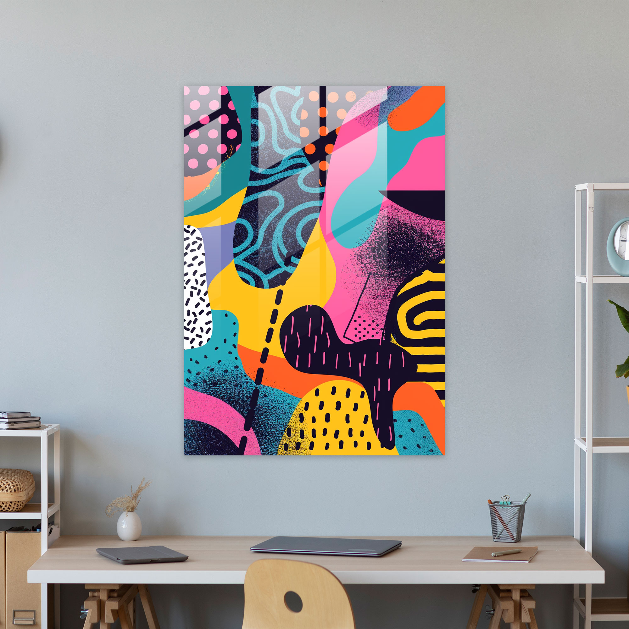 Popart Style Modern Art - Popart, Glass Print, Glass Wall Art, Popart Style