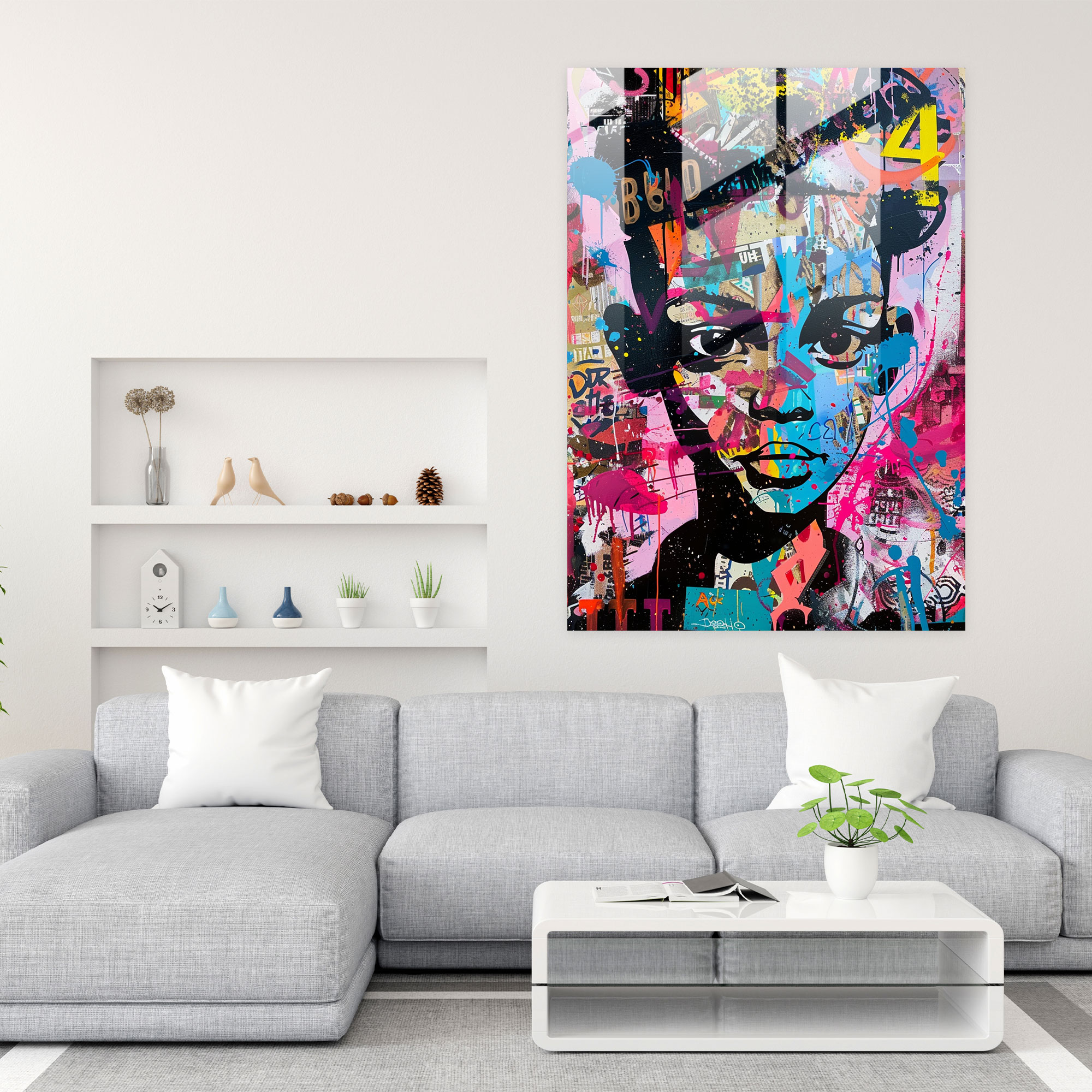Popart Style Urban Glass Art - Popart, Urban Cool, Graffiti Style, Edgy