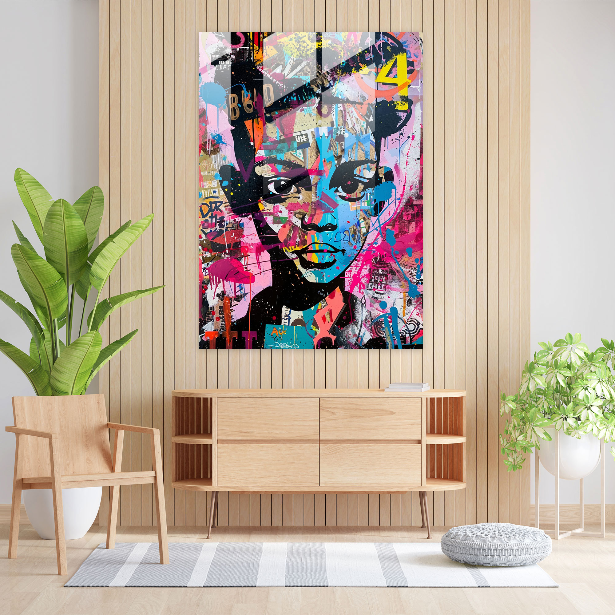 Popart Style Urban Glass Art - Popart, Urban Cool, Graffiti Style, Edgy
