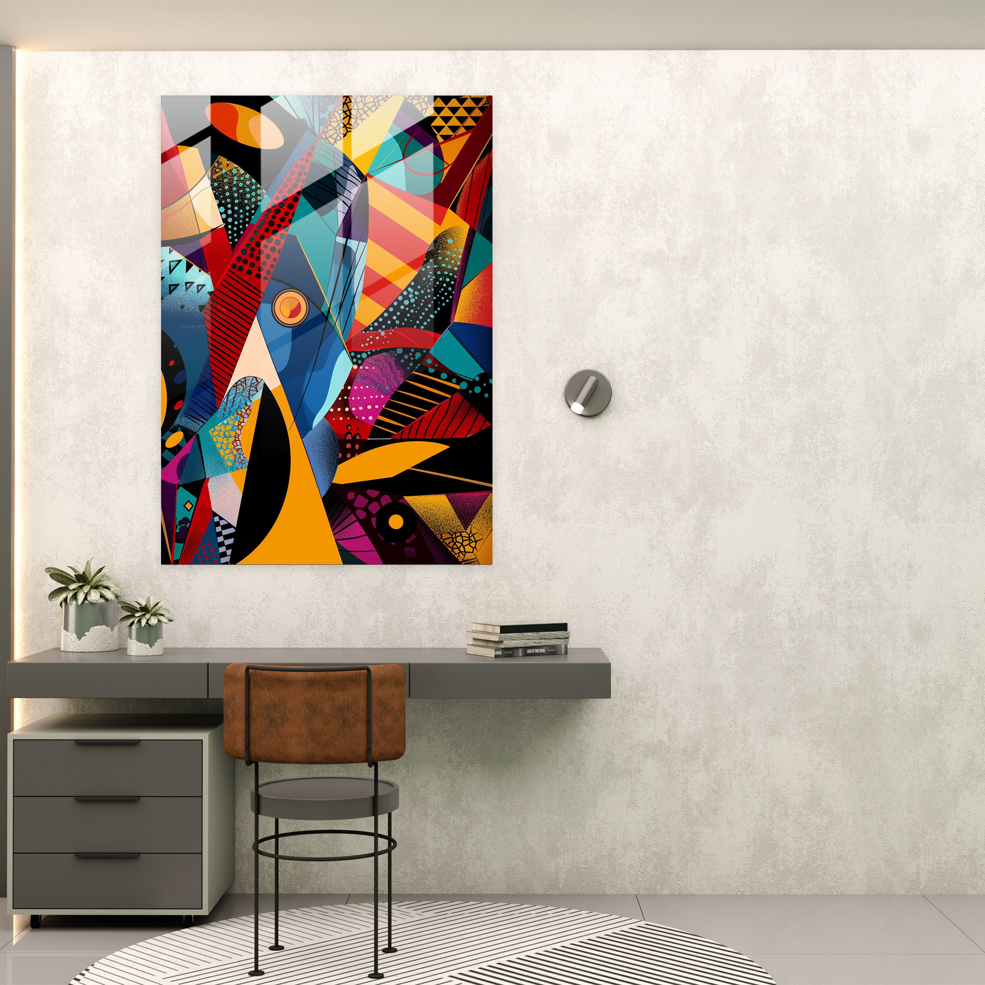 Popart Style Glass Print - Popart, Popart Style, Modern Art, Home Decoration