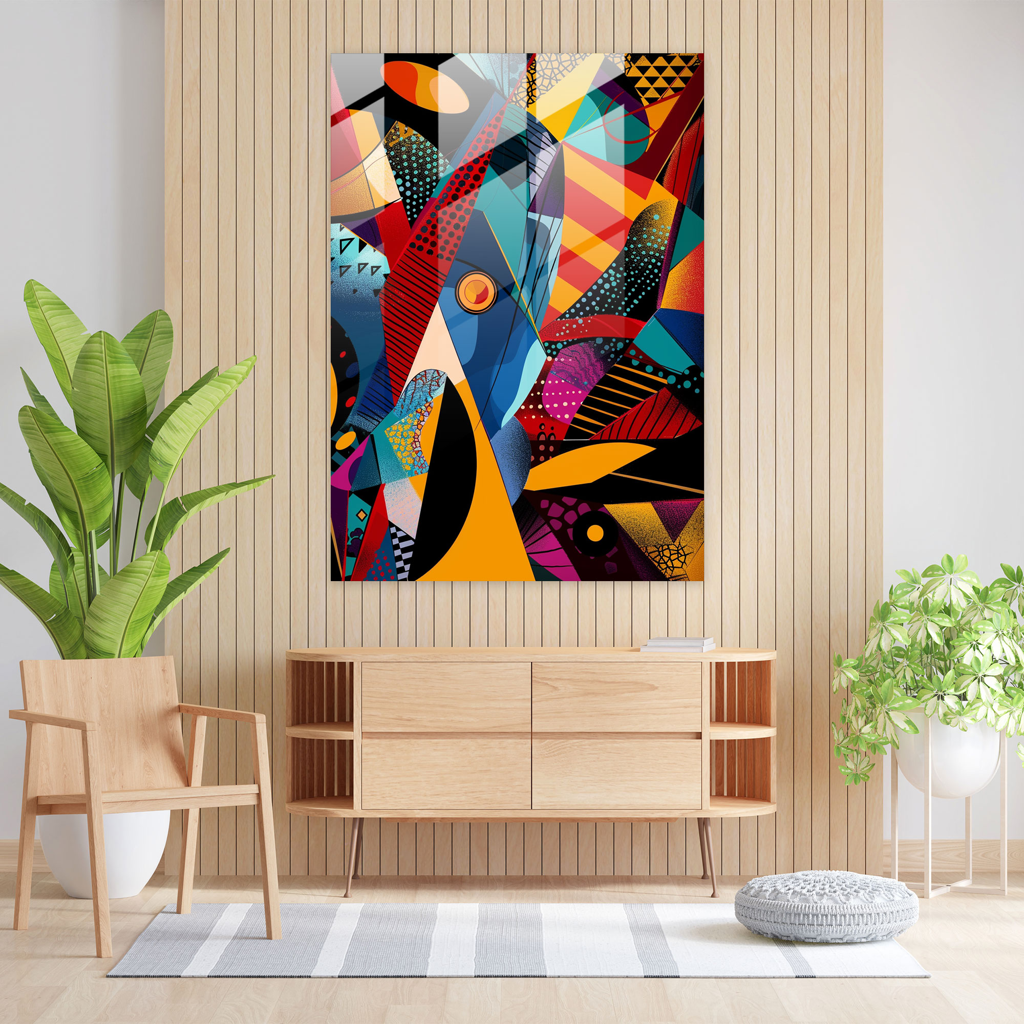 Popart Style Glass Print - Popart, Popart Style, Modern Art, Home Decoration