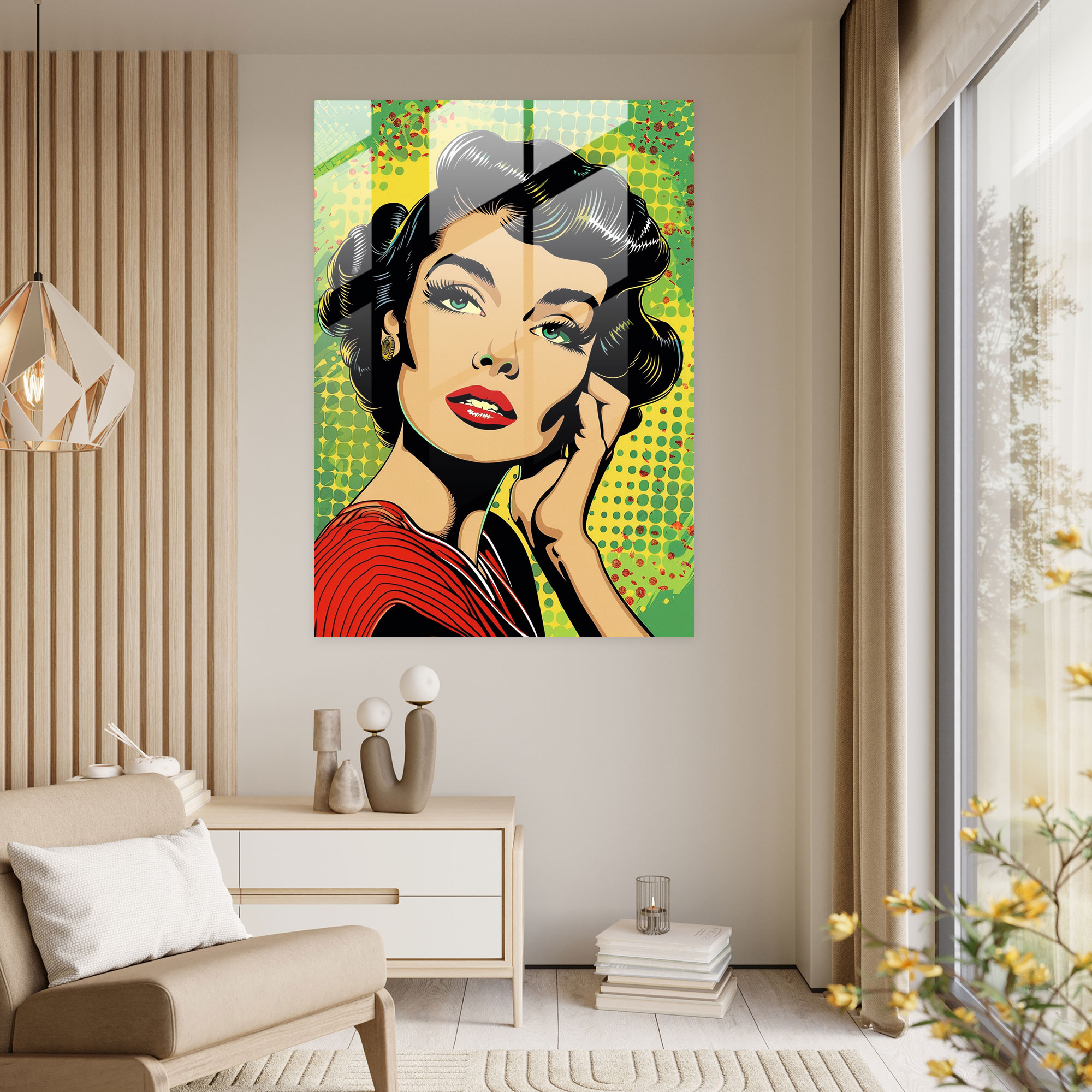 Popart Style Glass Wall Art - Popart, Popart Style, Wall Decoration, Modern Art
