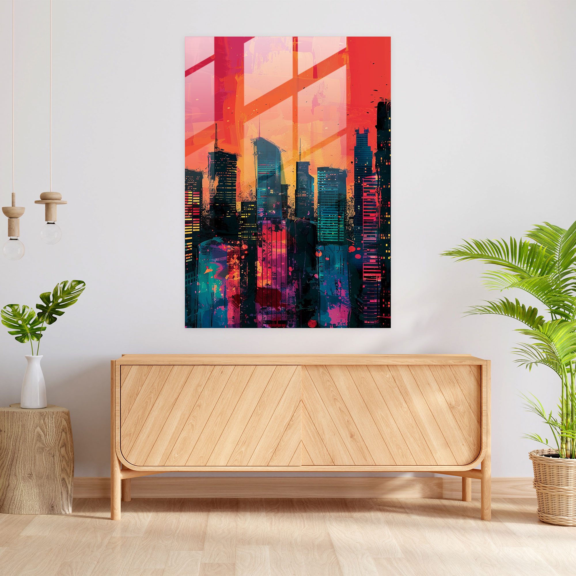 Popart Style Home Decoration - Popart, Popart Style, City Skyline, Home Decoration