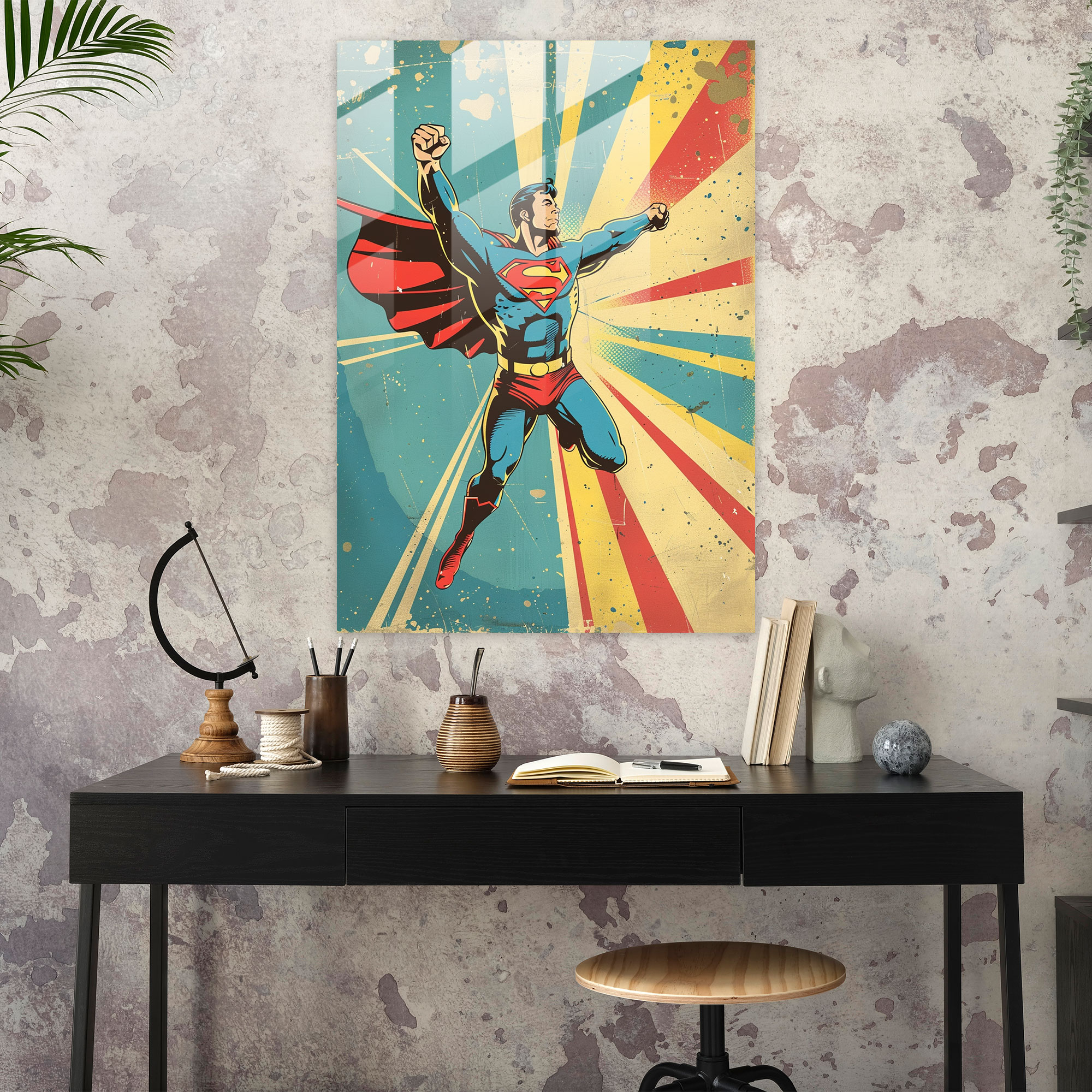 Popart Style Glass Print - Popart, Glass Print, Modern Art, Glass Art