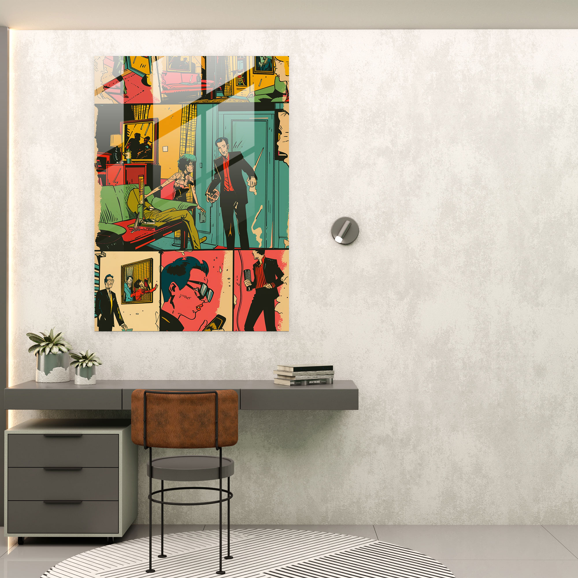 Popart Style Wall Decoration - Popart, Wall Decoration, Glass Art, Modern Art