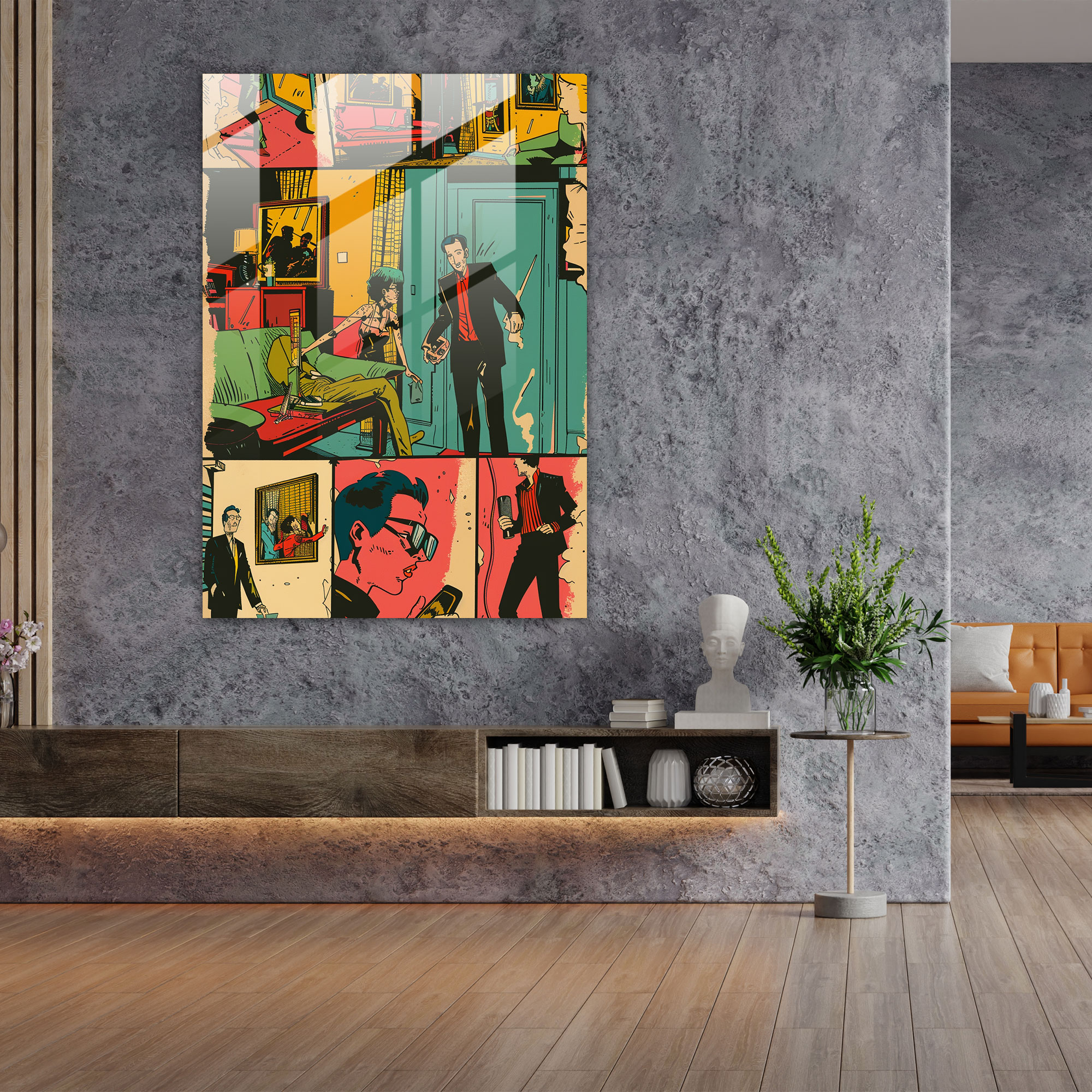 Popart Style Wall Decoration - Popart, Wall Decoration, Glass Art, Modern Art