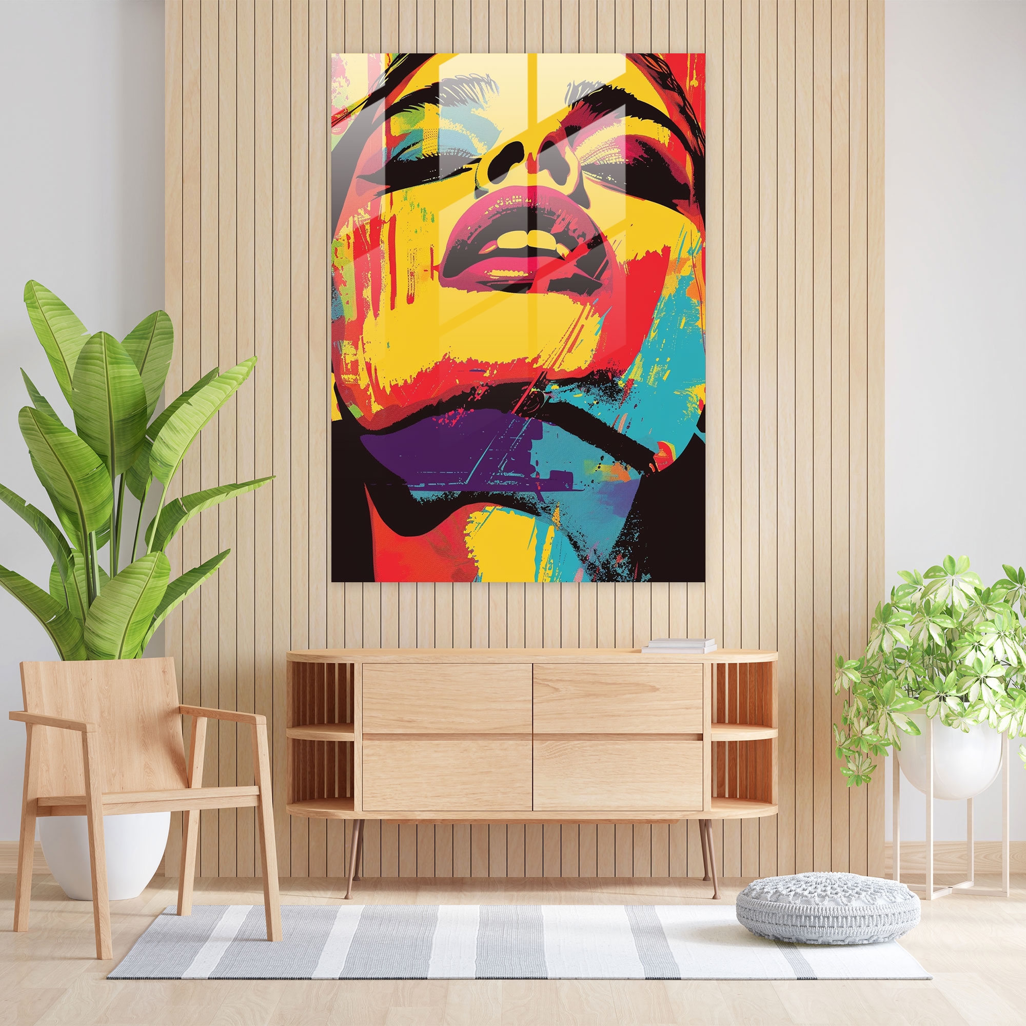 Popart Style Glass Art - Popart, Glass Art, Popart Style, Wall Decoration