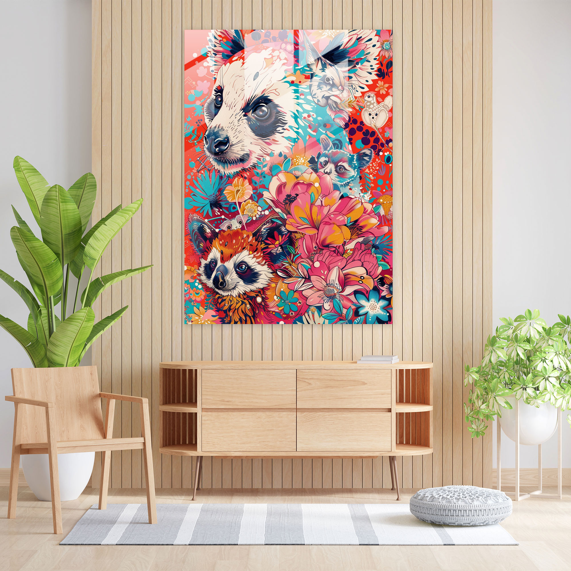 Popart Style Modern Art - Popart, Modern Art, Glass Print, Popart Style
