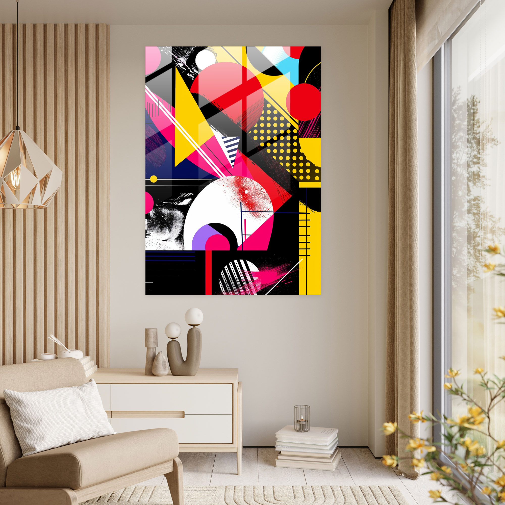 Popart Style Glass Print - Popart, Popart Style, Home Decoration, Glass Art