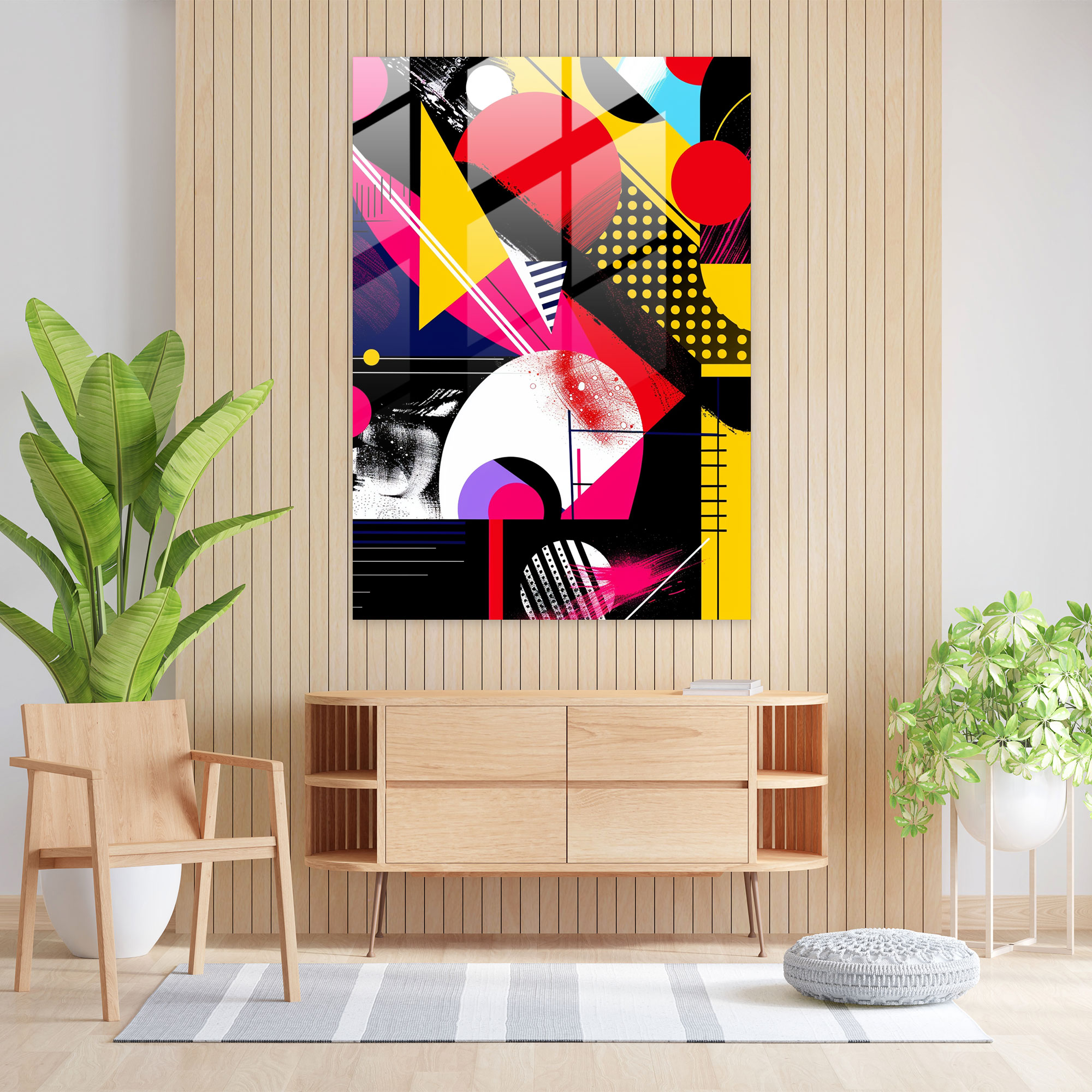 Popart Style Glass Print - Popart, Popart Style, Home Decoration, Glass Art