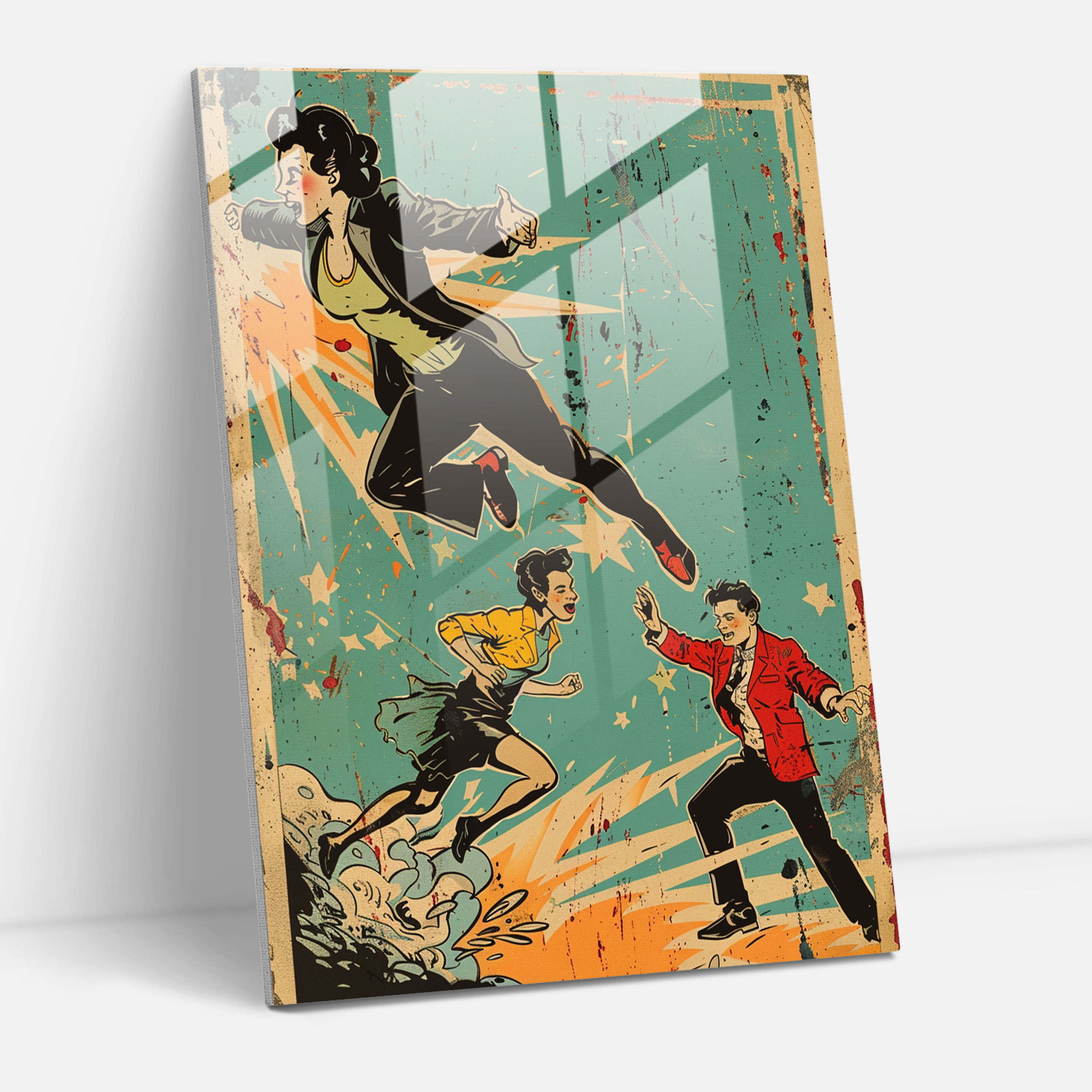 Popart Style Wall Decoration - Popart, Modern Art, Popart Style, Glass Art