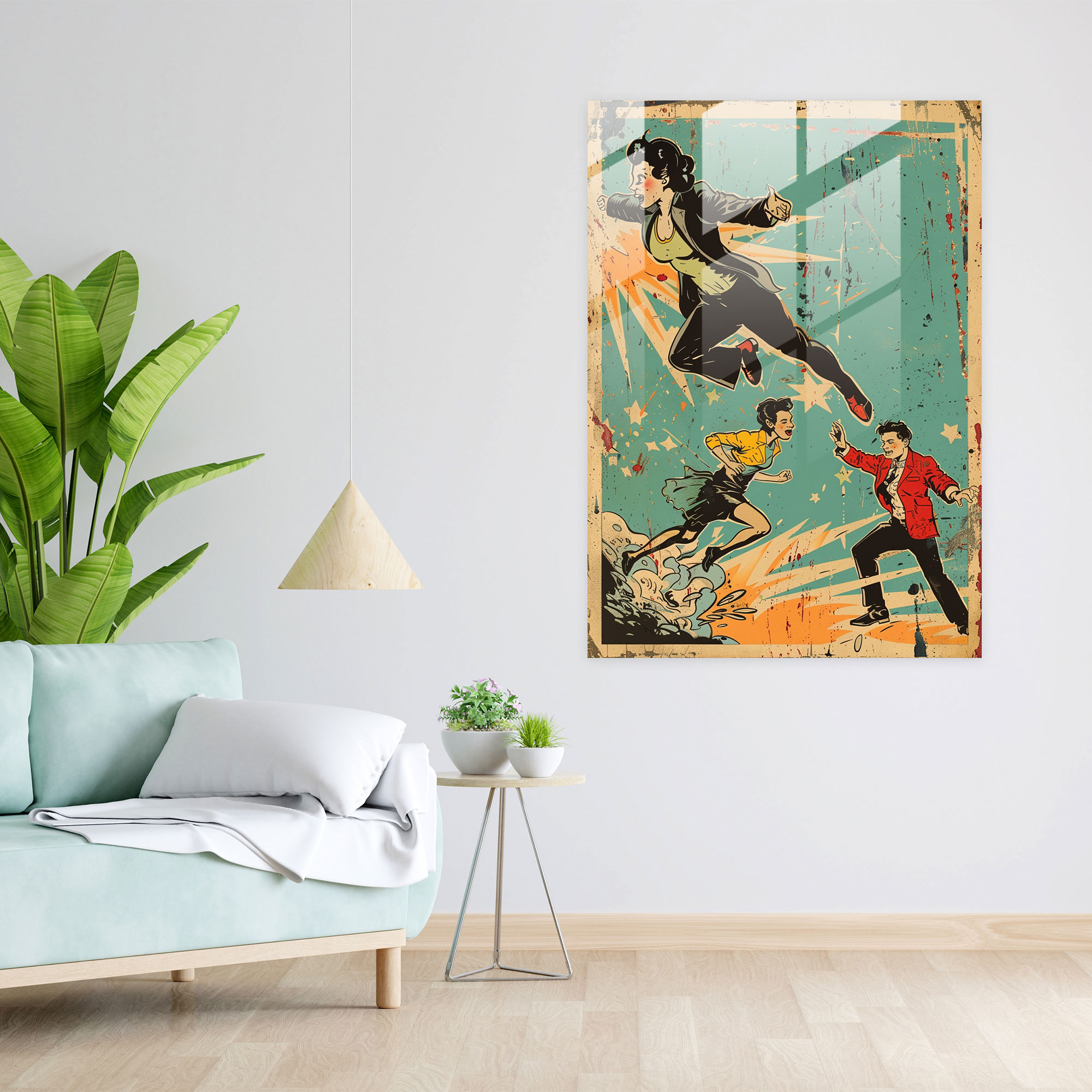 Popart Style Wall Decoration - Popart, Modern Art, Popart Style, Glass Art