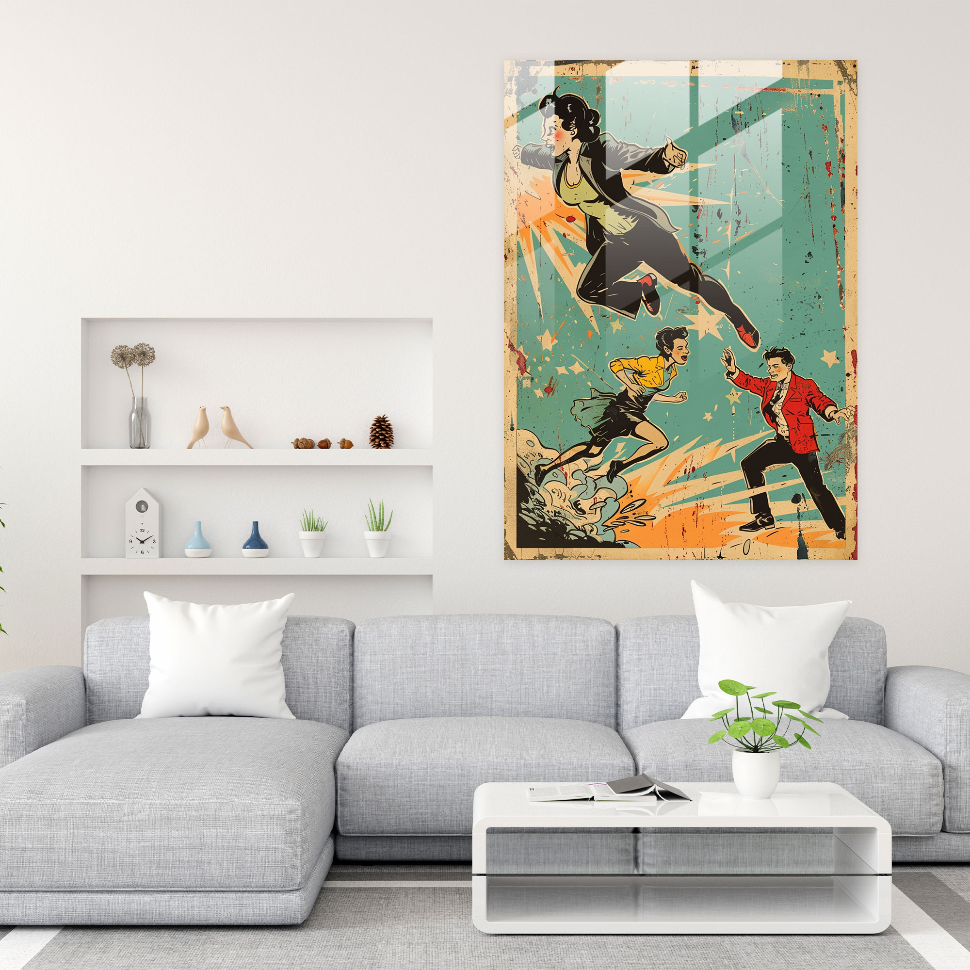 Popart Style Wall Decoration - Popart, Modern Art, Popart Style, Glass Art