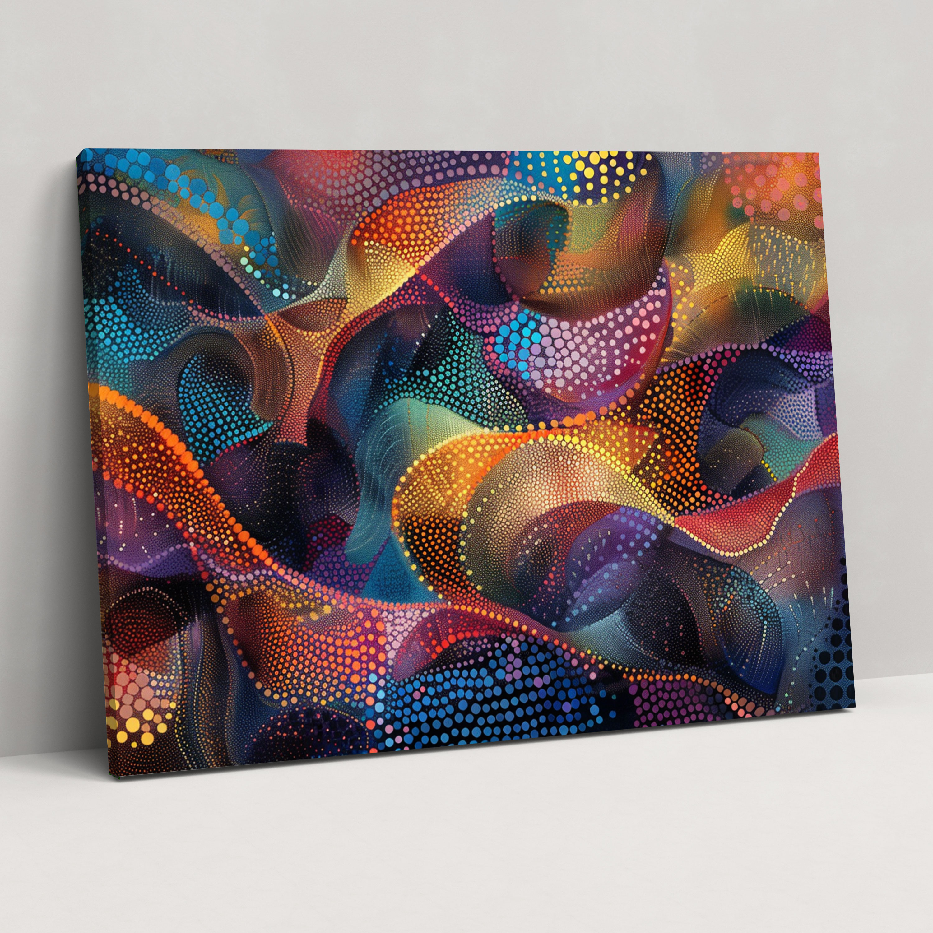 Abstract Pointillism Wall Art - Pointillism, Wall Art, Abstract, Wall Decoration