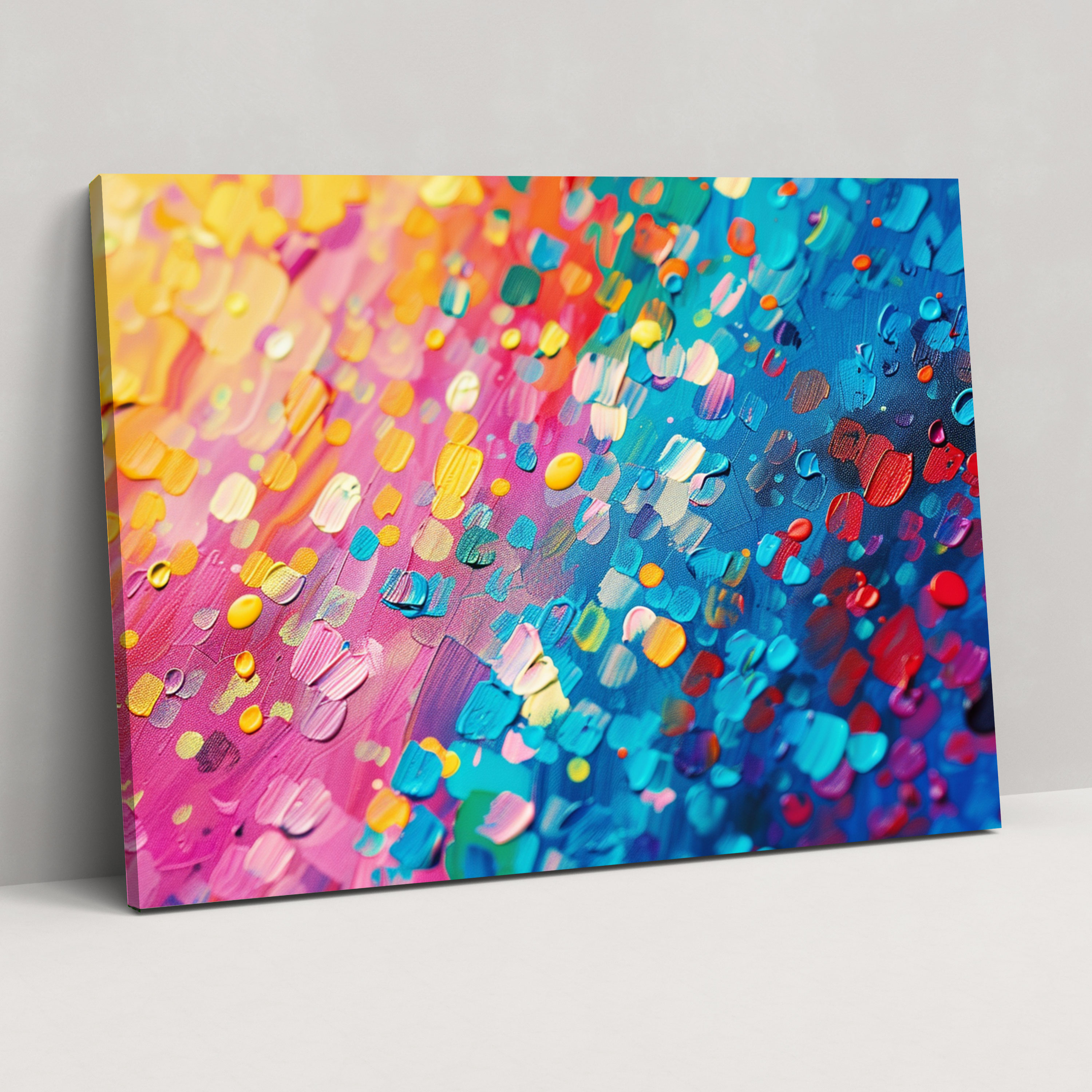 Pointillism Canvas Print Wall Art - Pointillism, Pointillism, Canvas, Home Decoration