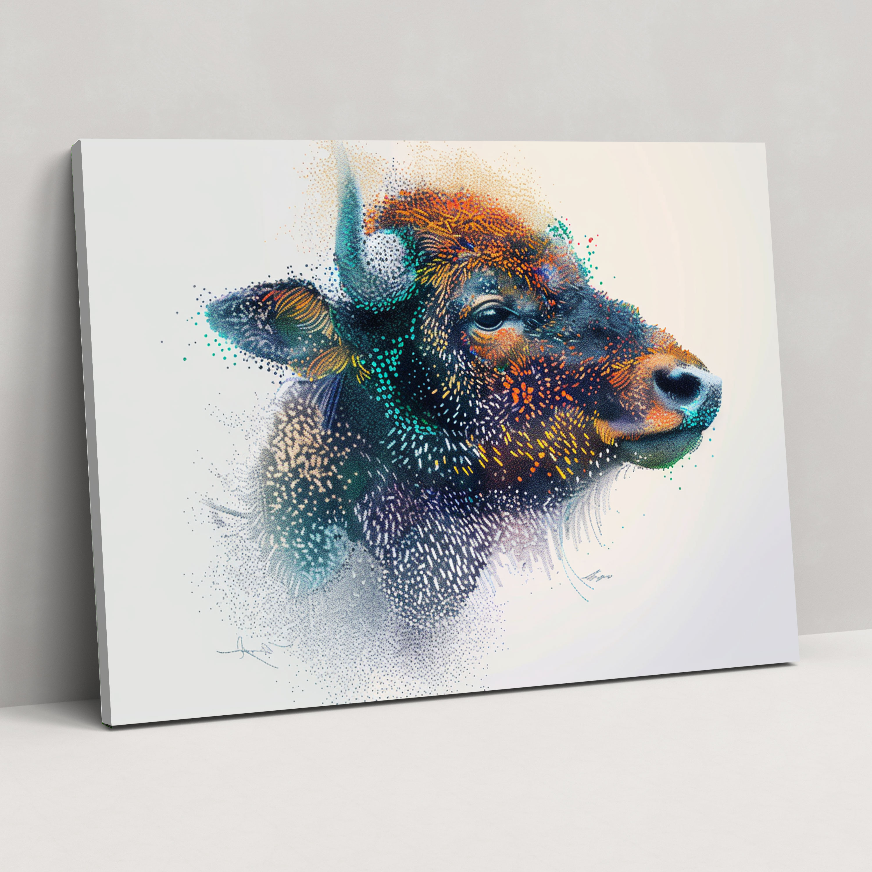 Whimsical Pointillism Canvas Print - Pointillism, Pointillism, Canvas Print, Home Decoration