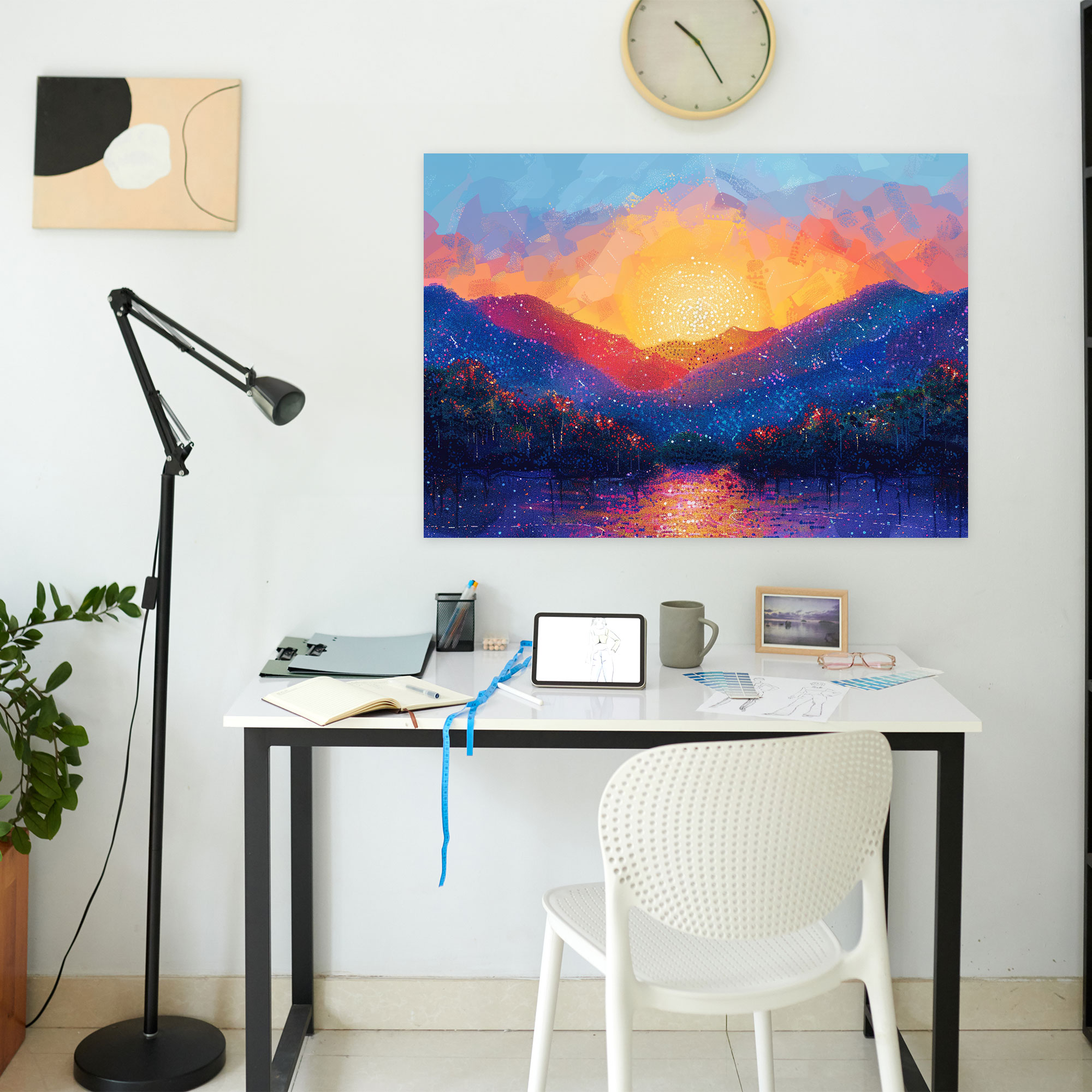 Pointillism Canvas Print - Pointillism, Canvas, Wall Decoration, Home Decoration