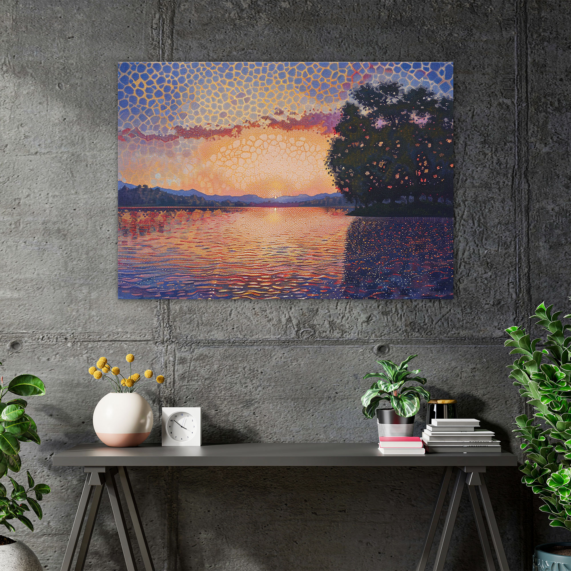 Pointillism Wall Art Canvas Print - Pointillism, Home Decoration, Wall Art, Canvas