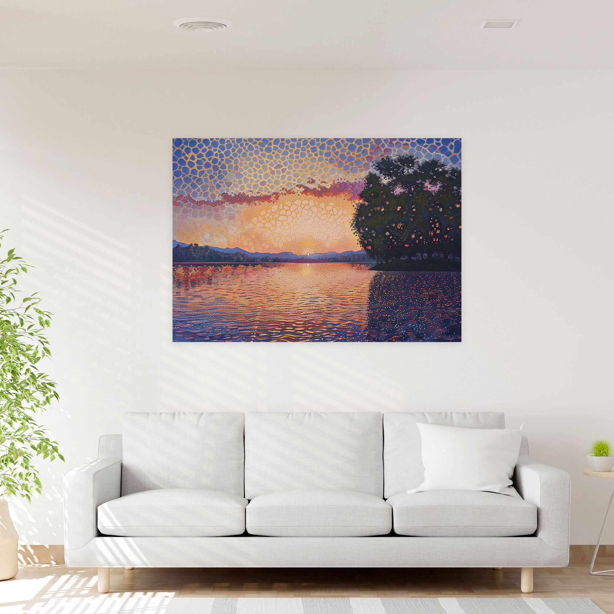 Pointillism Wall Art Canvas Print - Pointillism, Home Decoration, Wall Art, Canvas