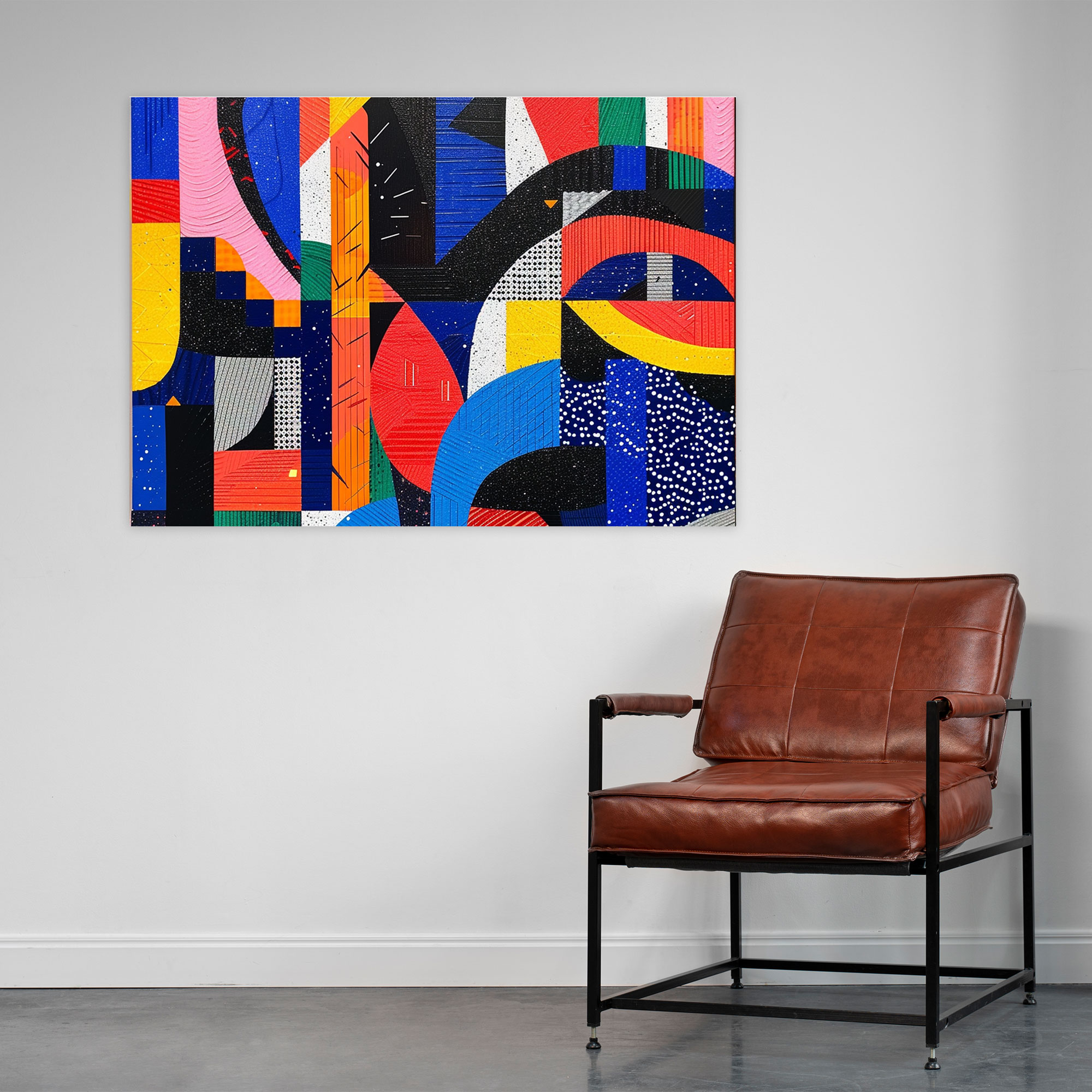 Abstract Pointillism Canvas Print Wall Decoration - Pointillism, Canvas Print, Pointillism, Wall Art