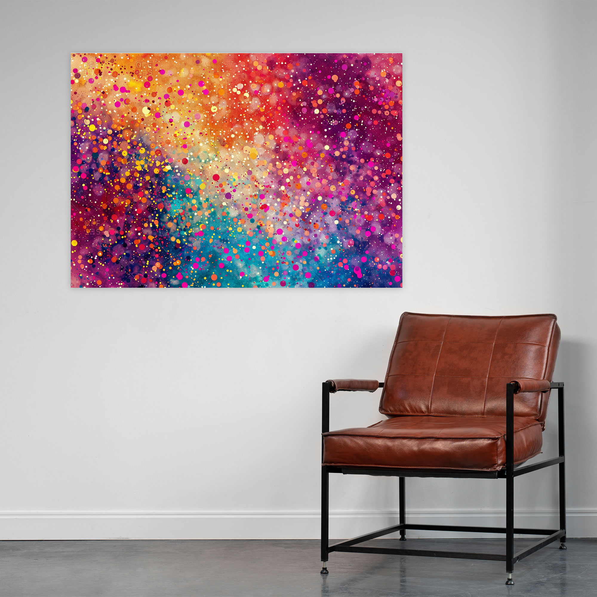Abstract Pointillism Wall Decoration - Pointillism, Wall Decoration, Canvas Print, Wall Art