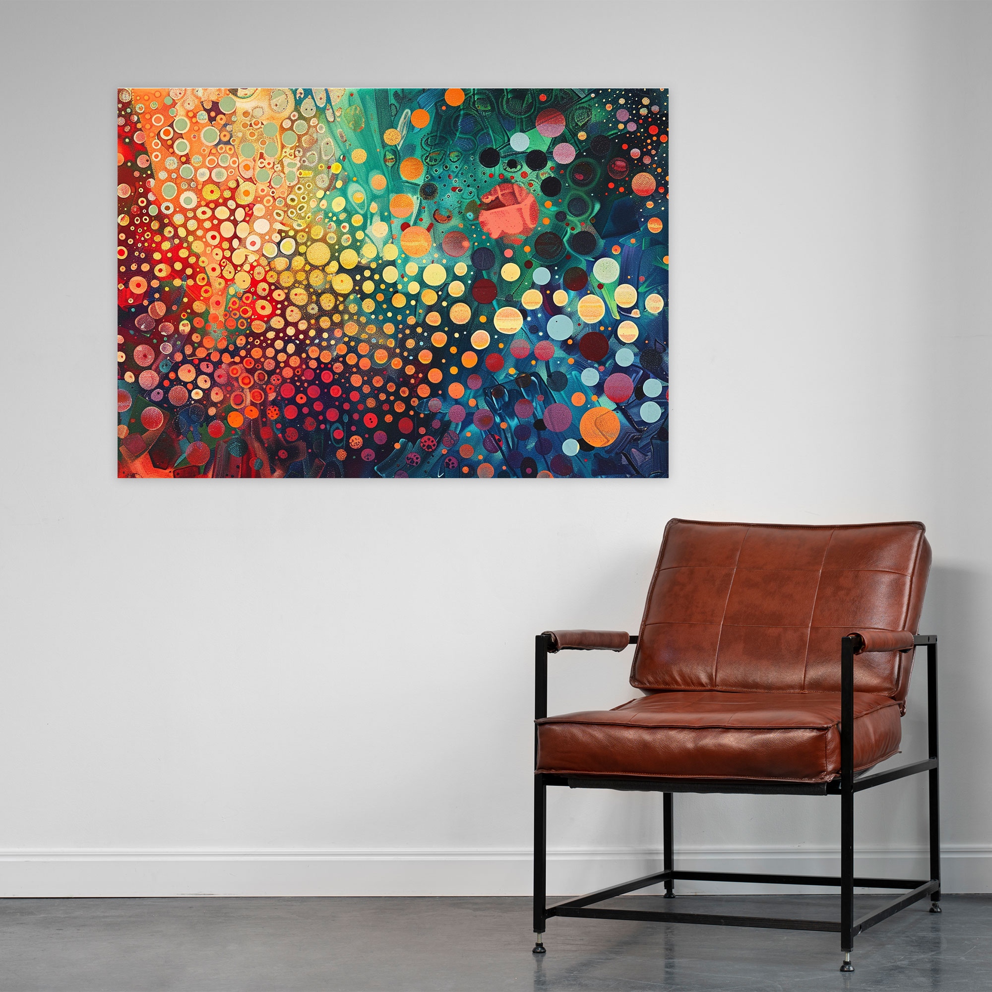 Pointillism Geometric Canvas Print - Pointillism, Wall Art, Geometric, Canvas Print