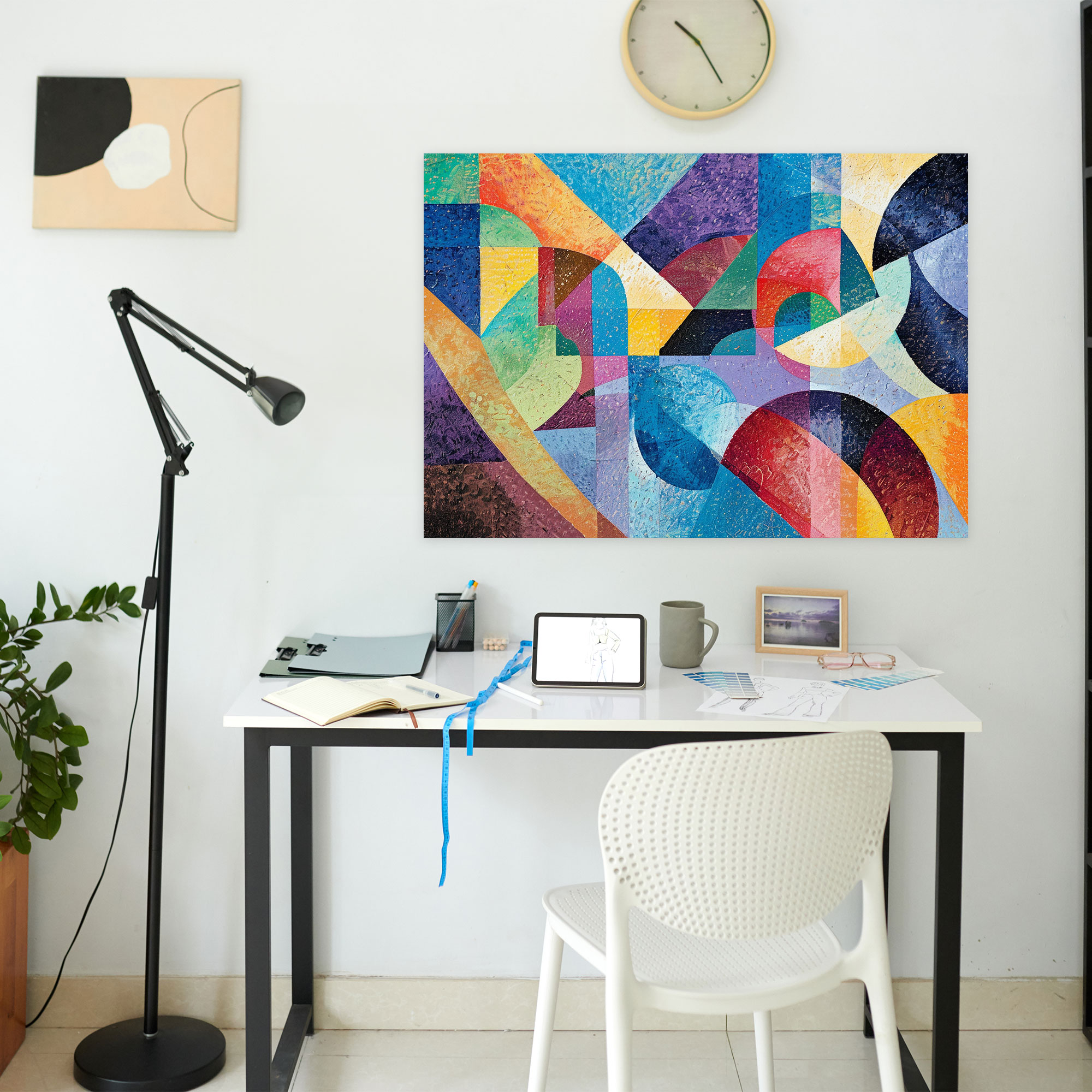 Pointillism Abstract Canvas Print - Pointillism, Canvas, Wall Decoration, Pointillism