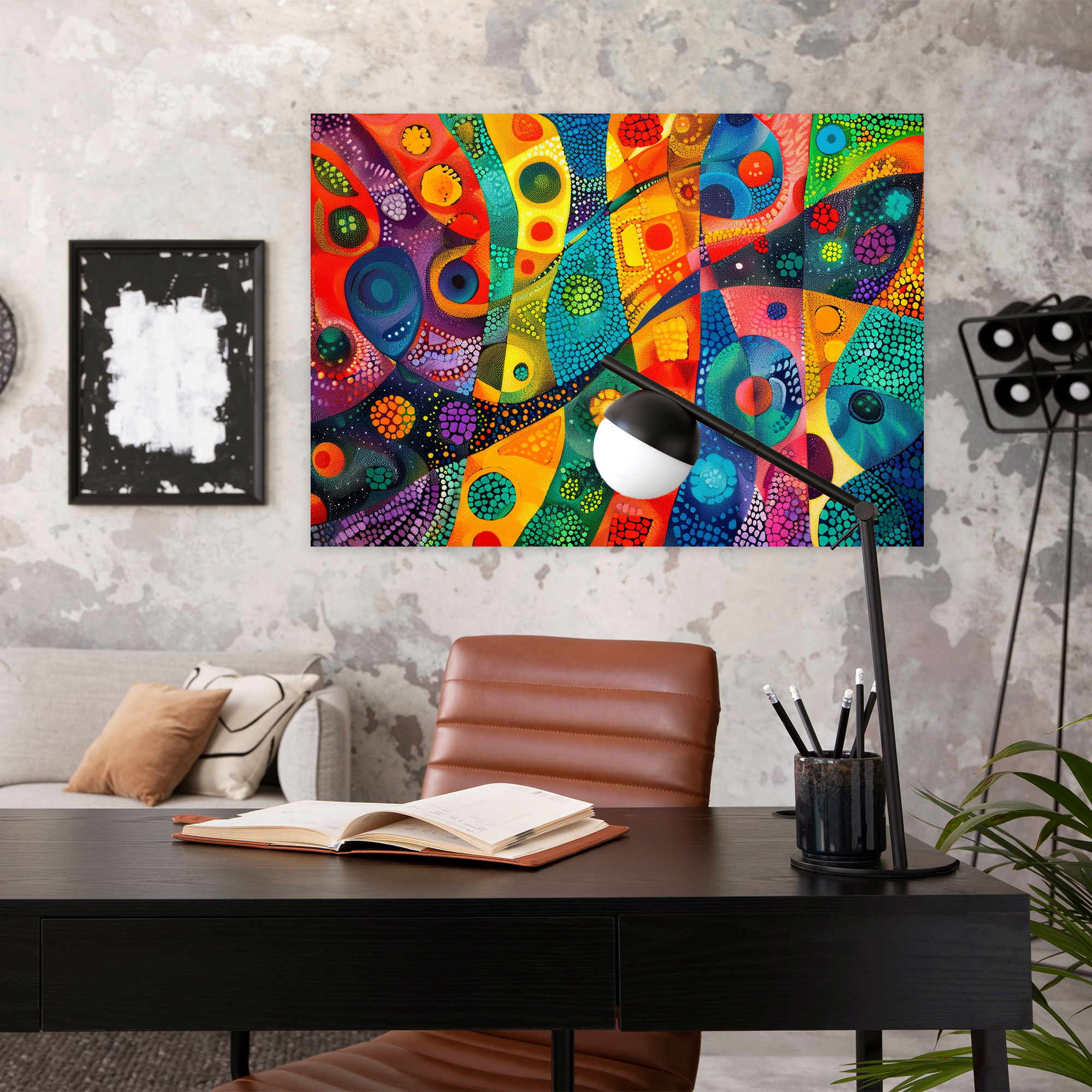 Pointillism Abstract Patterns Wall Art - Pointillism, Wall Art, Abstract Patterns, Pointillism