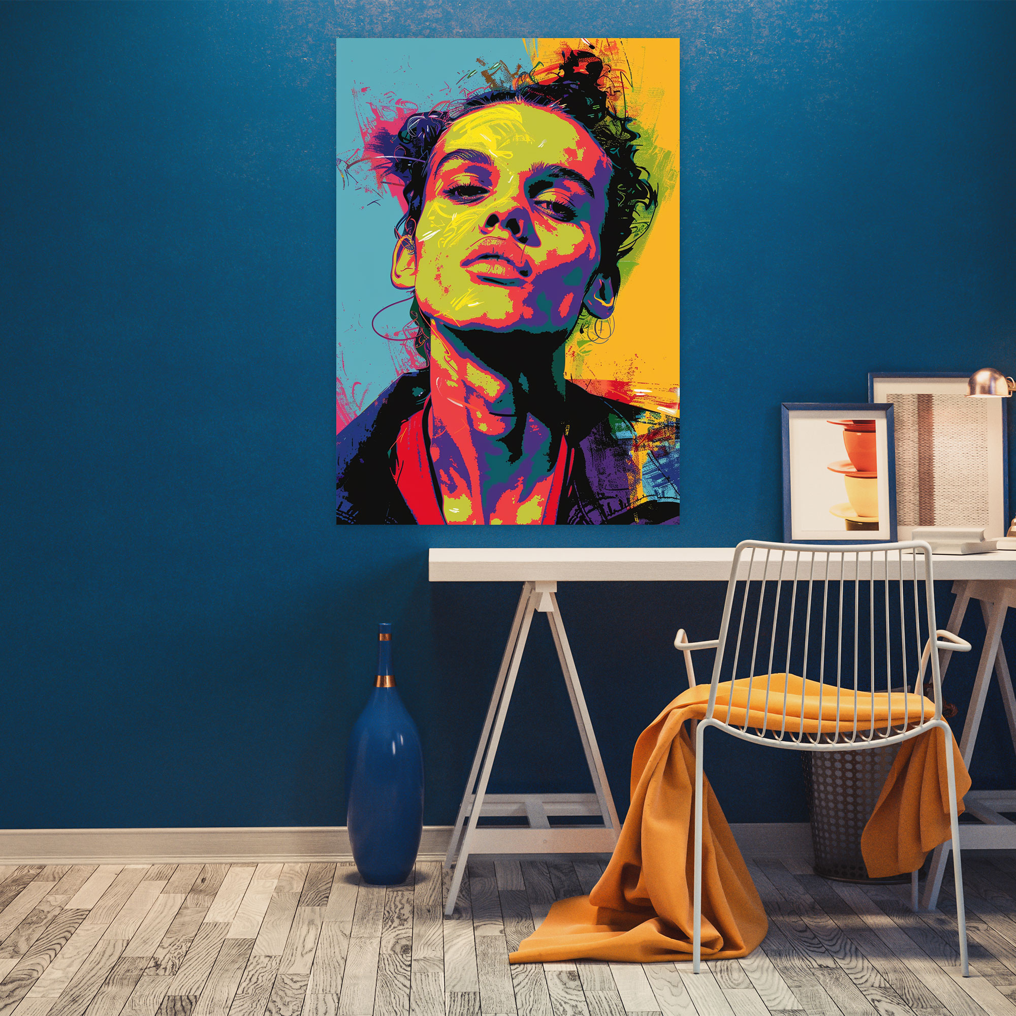 Popart Style Celebrity Portrait Canvas Print - Popart, Home Decoration, Popart Style, Canvas Print