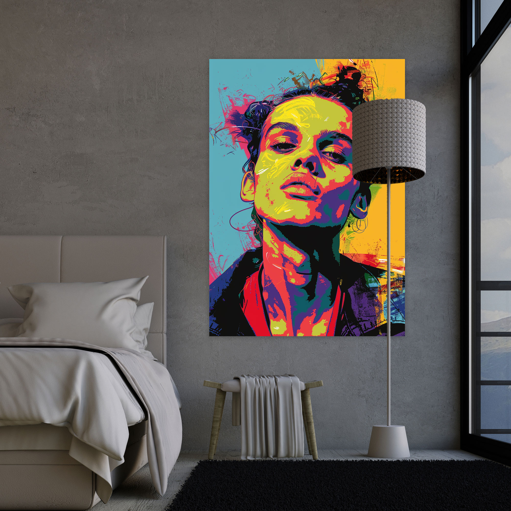 Popart Style Celebrity Portrait Canvas Print - Popart, Home Decoration, Popart Style, Canvas Print
