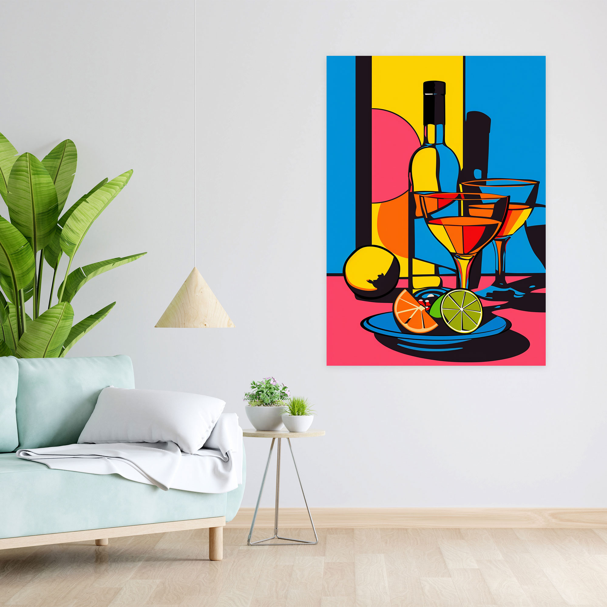 Popart Style Still Life Wall Art - Popart, Canvas Wall Art, Canvas Print, Wall Decoration