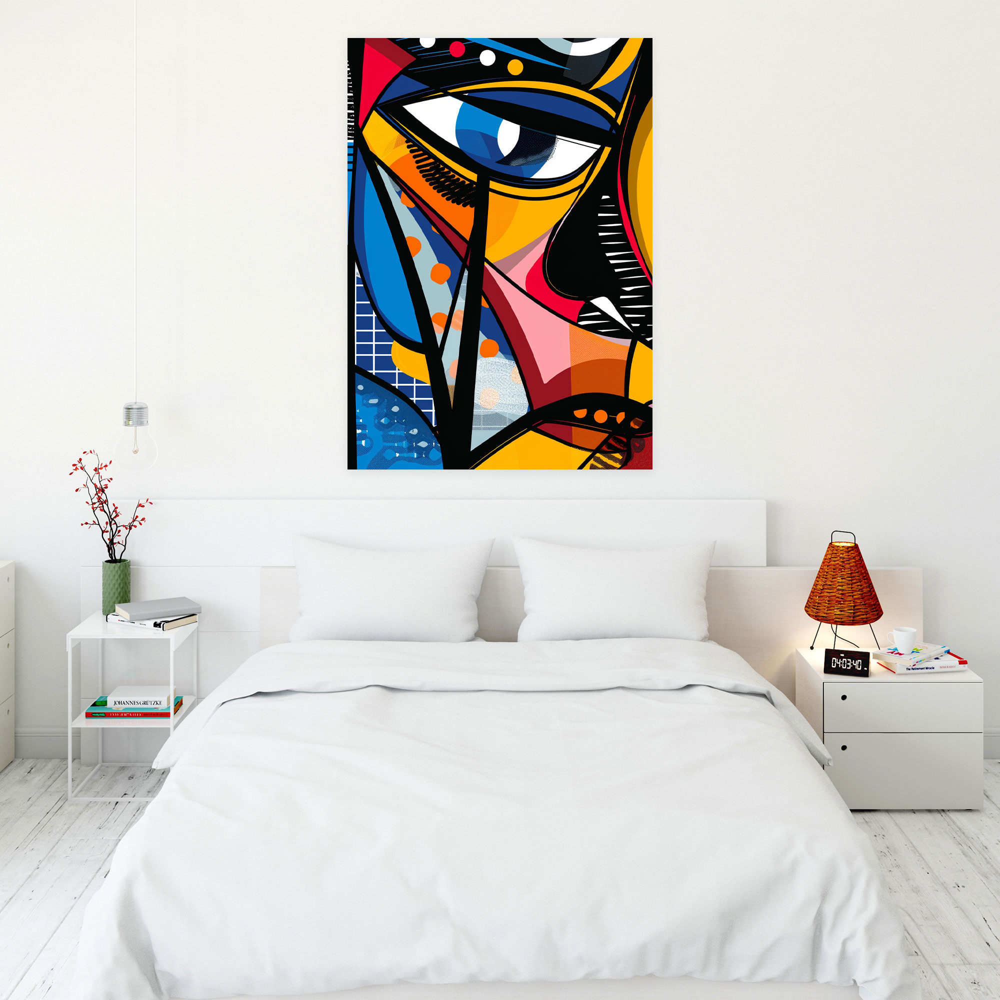 Popart Style Geometric Abstract Canvas Print - Popart, Home Decoration, Canvas, Popart Style