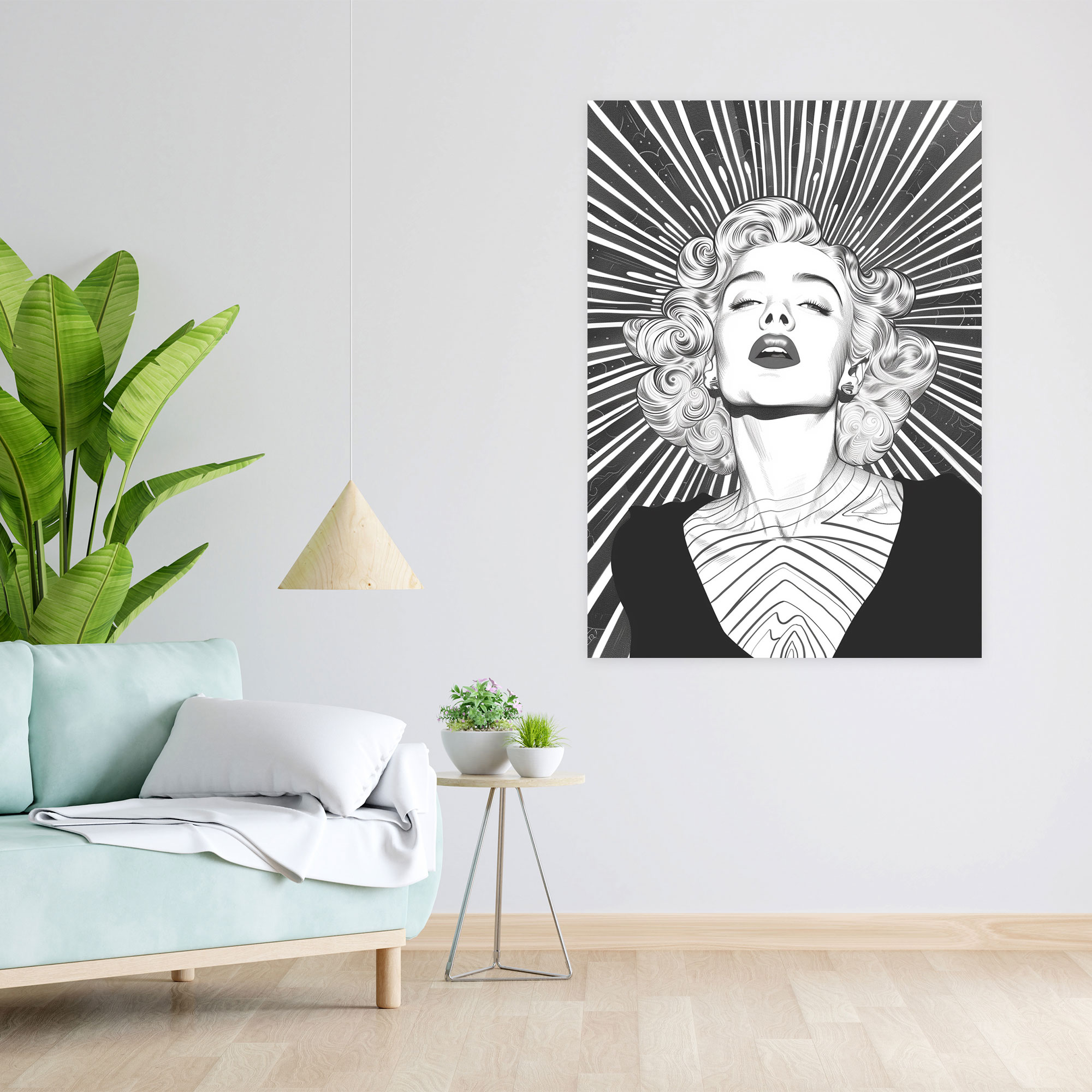 Popart Style Marilyn Monroe Canvas Print - Popart, Wall Art, Canvas, Canvas Wall Art