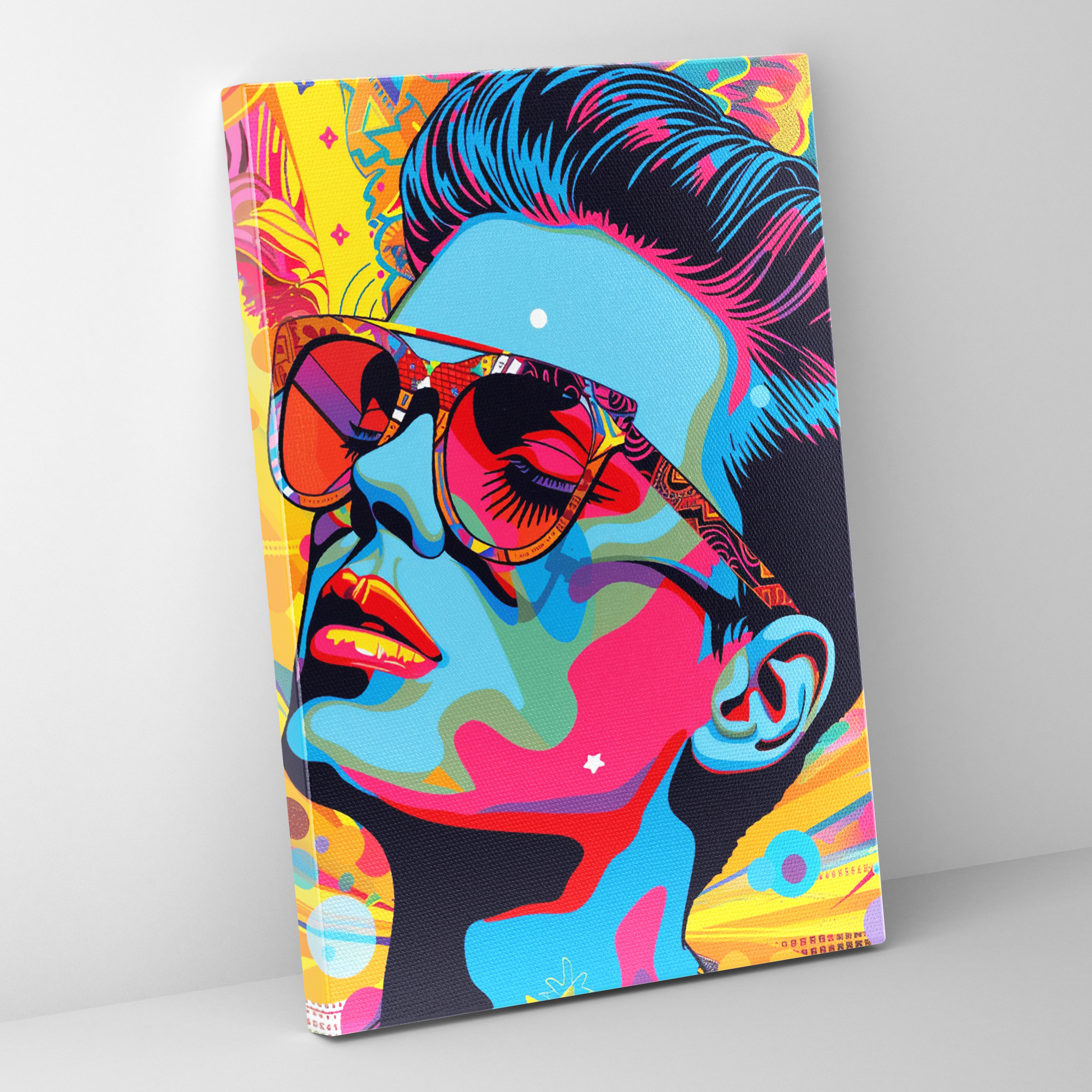 Popart Style Pop Culture Icons Canvas Print - Popart, Popart Style, Home Decoration, Canvas Wall Art