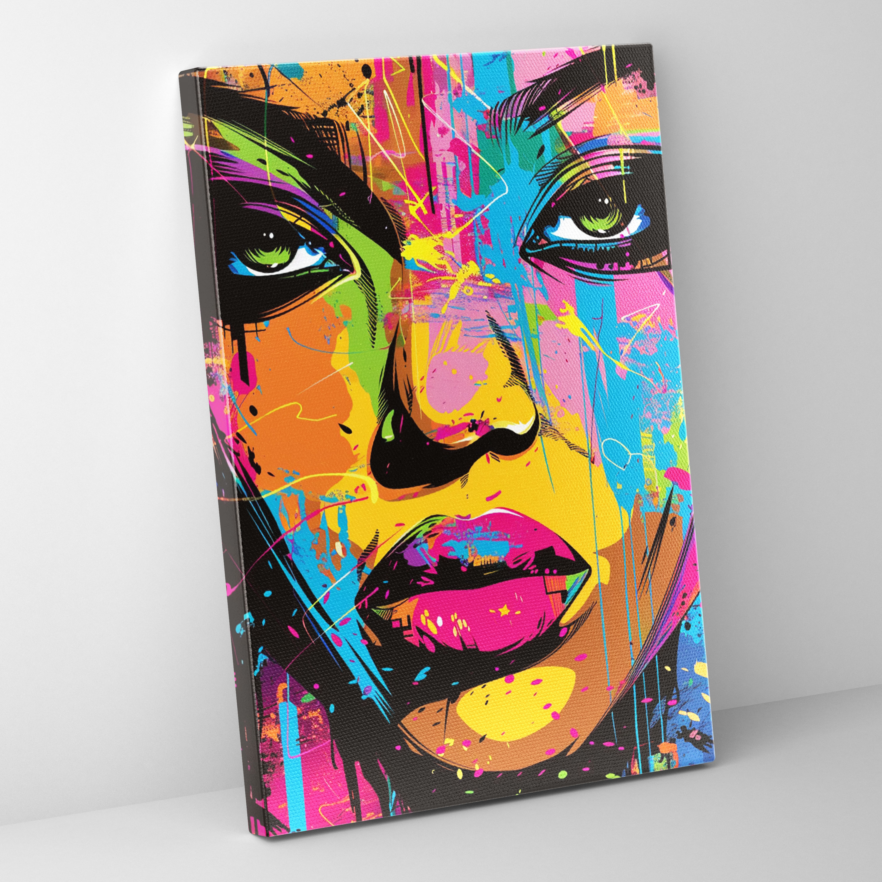 Popart Style Graffiti Art Wall Art - Popart, Canvas Wall Art, Home Decoration, Wall Decoration