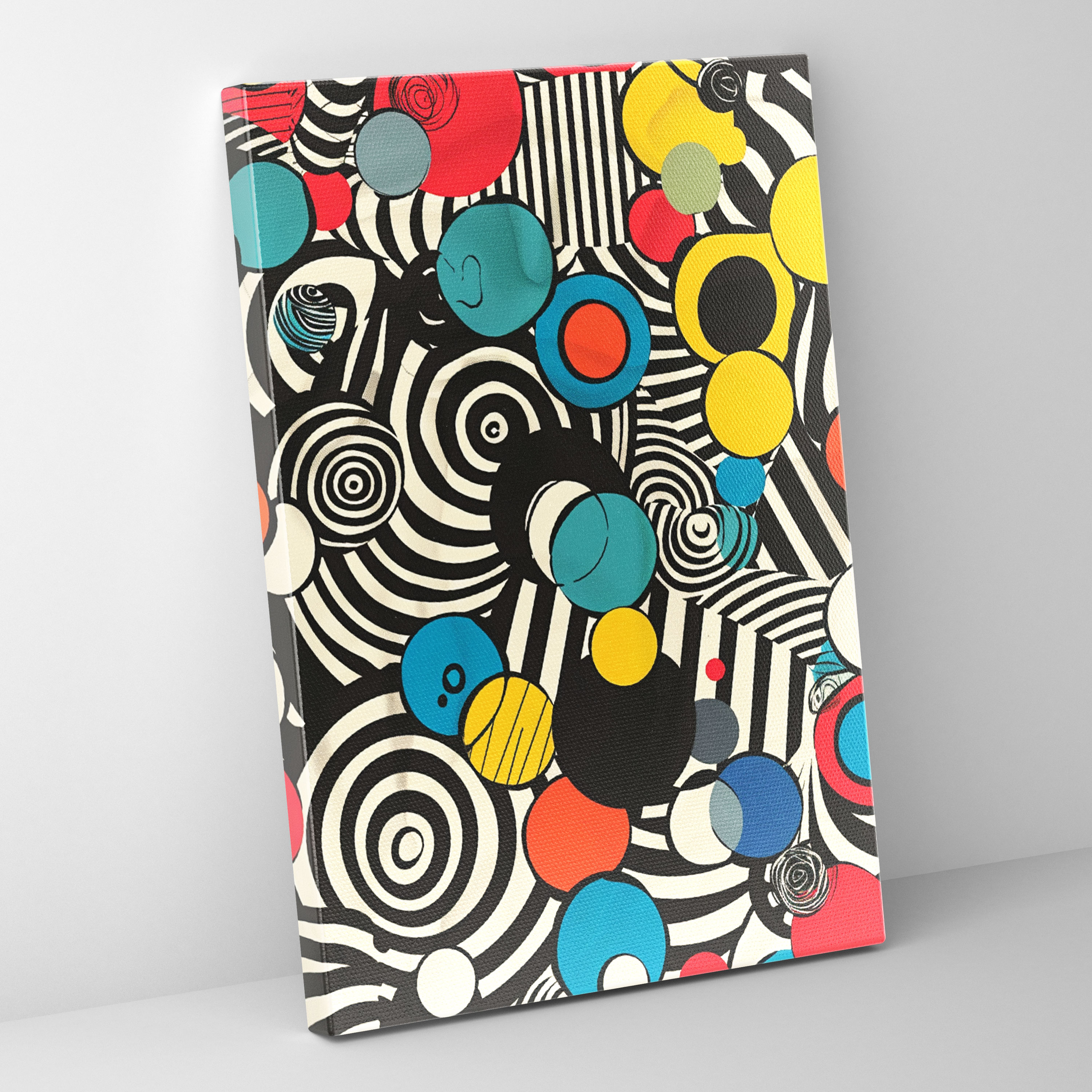 Popart Style Whimsical Patterns Canvas Print - Popart, Popart Style, Canvas, Canvas Wall Art